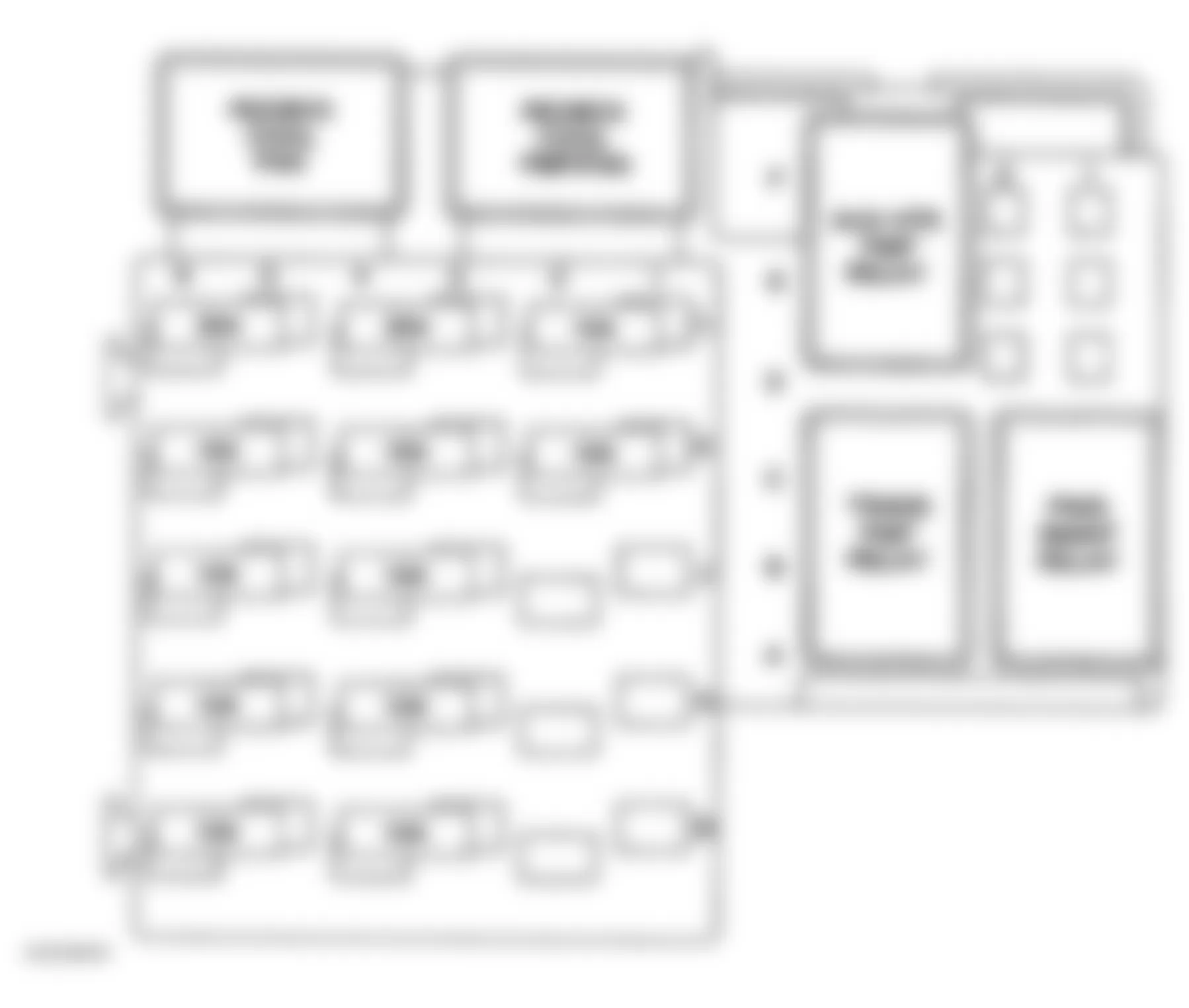 GMC Sierra 3500 2005 - Component Locations -  Underhood Fuse Block (Secondary)