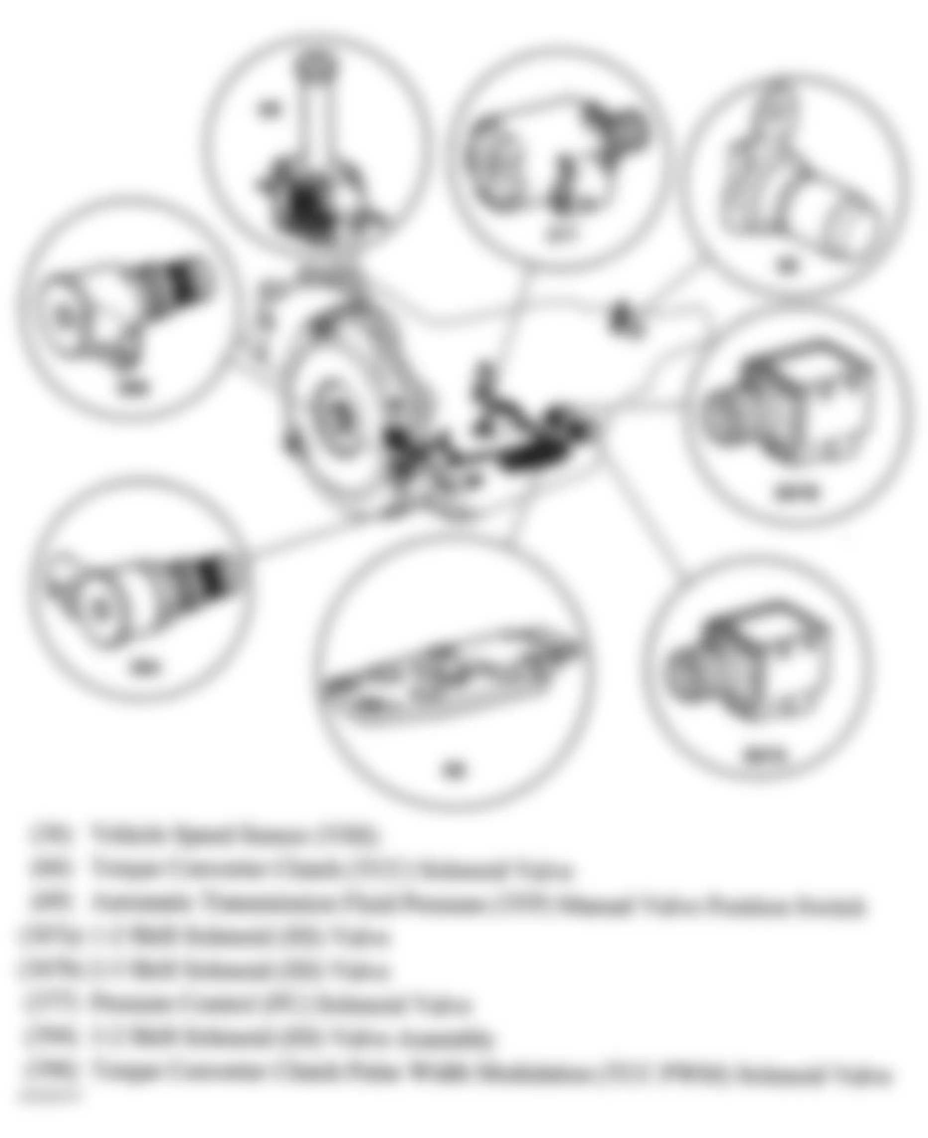 GMC Sierra 3500 2005 - Component Locations -  Transmission Components (4L60-E)