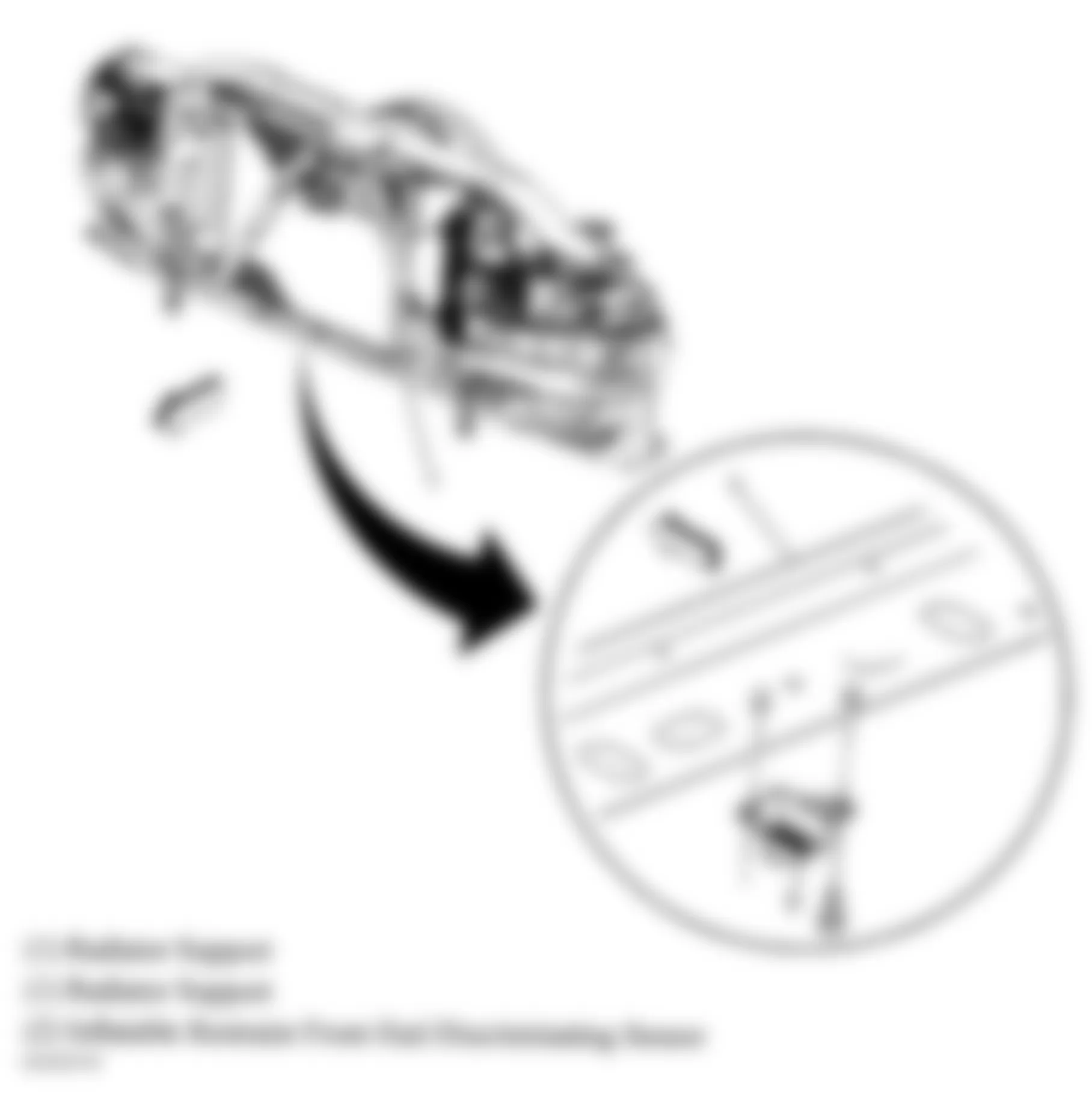 GMC Sierra 3500 2005 - Component Locations -  Radiator Support