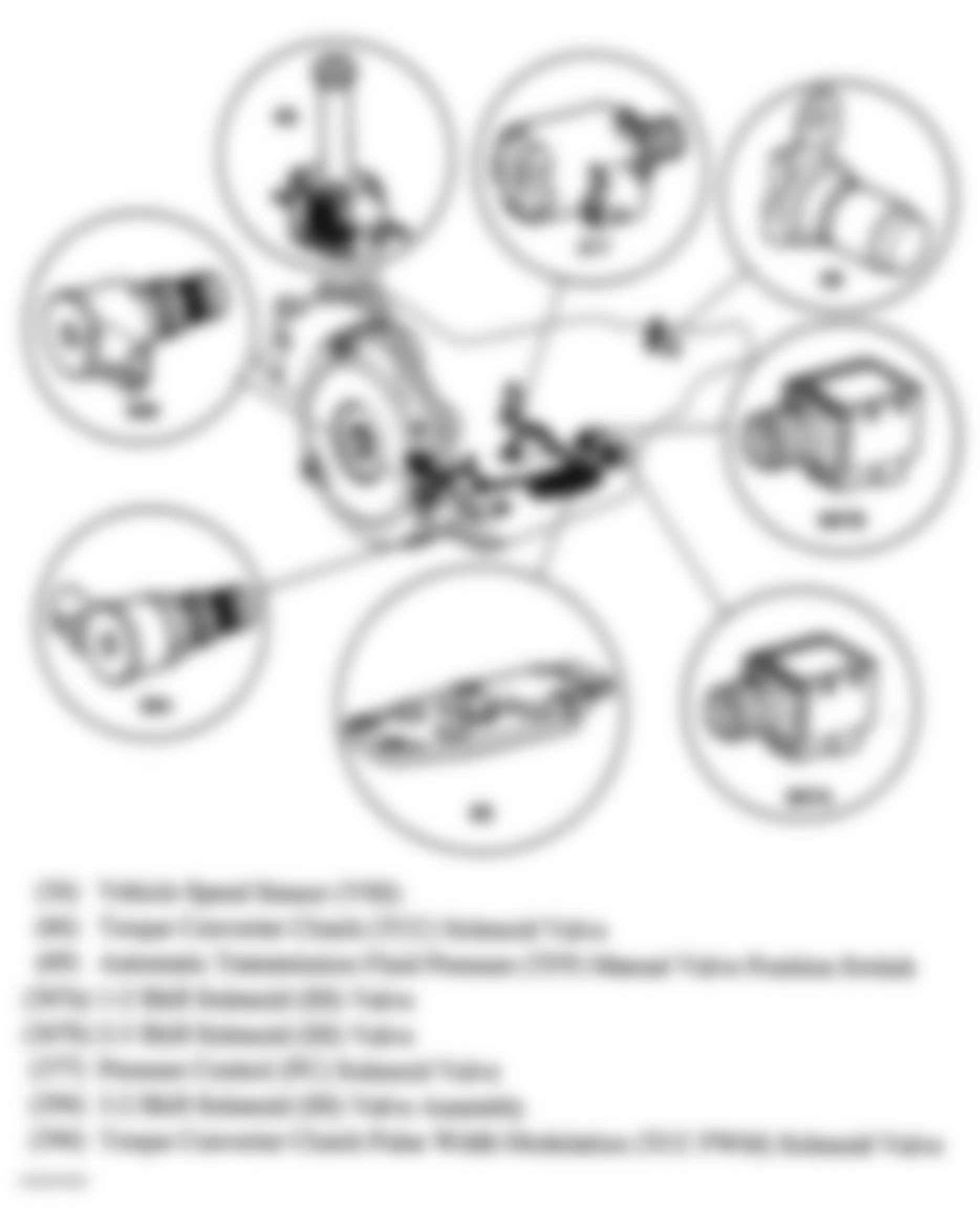 GMC Yukon XL K2500 2005 - Component Locations -  Transmission Components