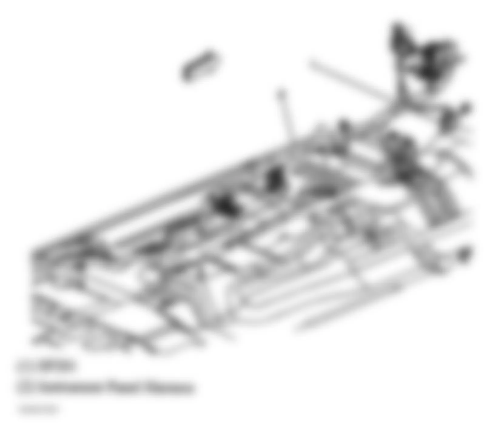 GMC Envoy 2006 - Component Locations -  Vehicle Floor Pan