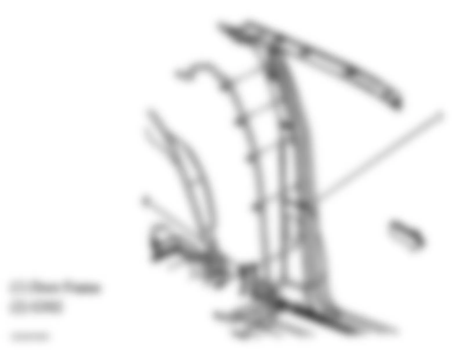 GMC Envoy 2006 - Component Locations -  Left B Pillar
