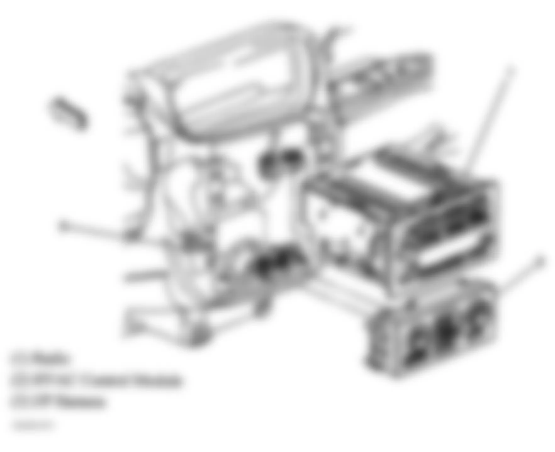 GMC Envoy 2006 - Component Locations -  Center Of Dash