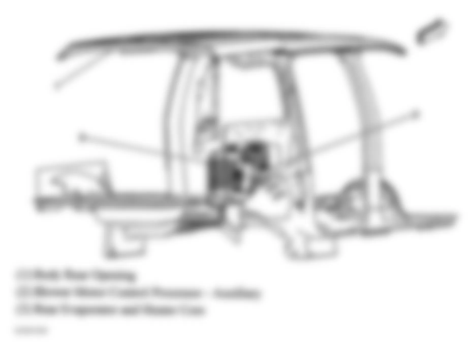 GMC Envoy 2006 - Component Locations -  Right Rear Of Vehicle Chassis (Long Wheelbase, Except XUV)