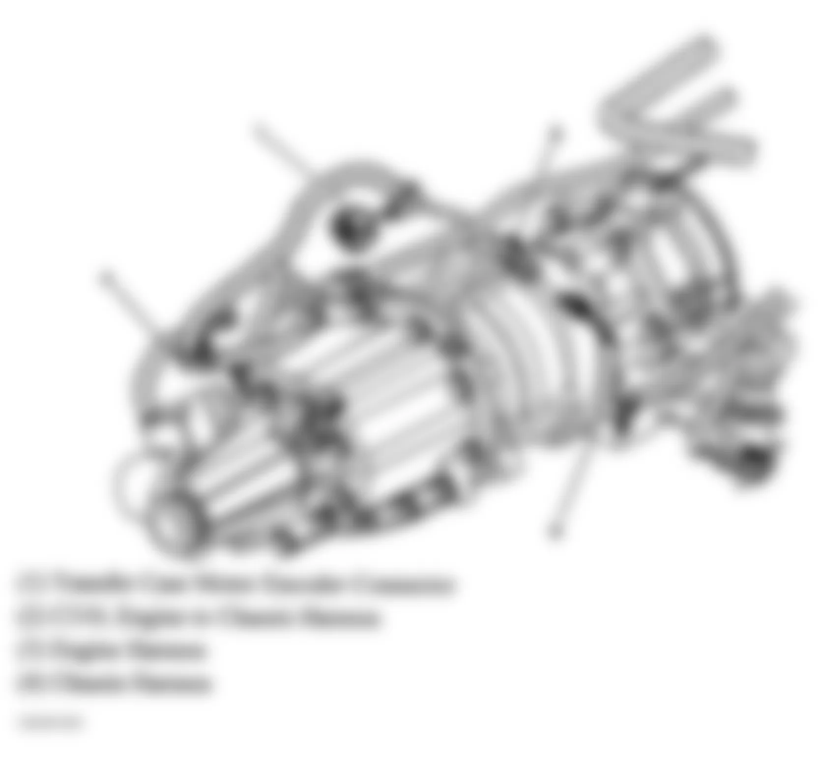 GMC Envoy 2006 - Component Locations -  Transfer Case
