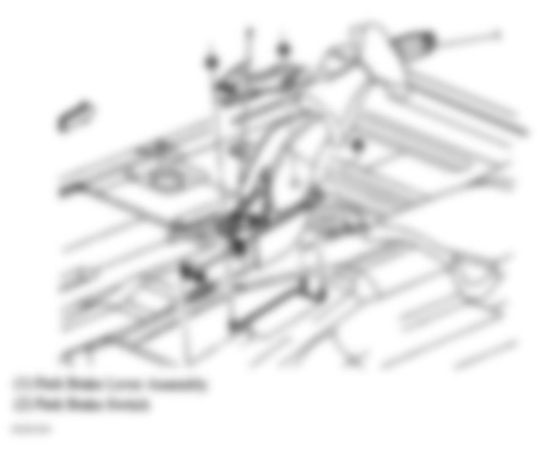 GMC Envoy 2006 - Component Locations -  Center Floor Pan