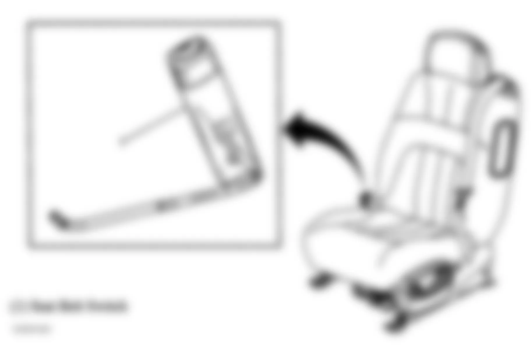 GMC Envoy 2006 - Component Locations -  Left Front Seat Assembly