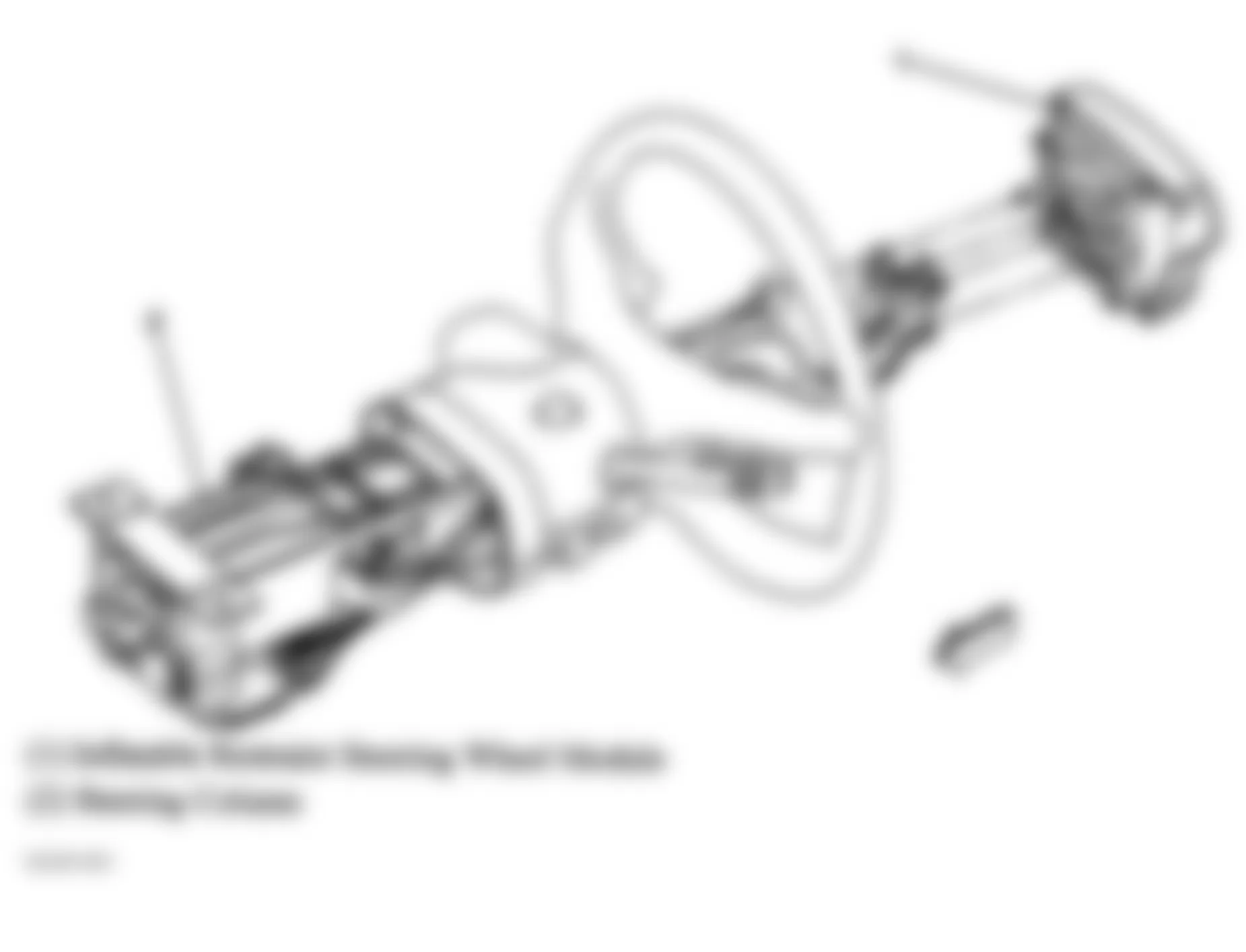 GMC Envoy 2006 - Component Locations -  Steering Wheel Assembly