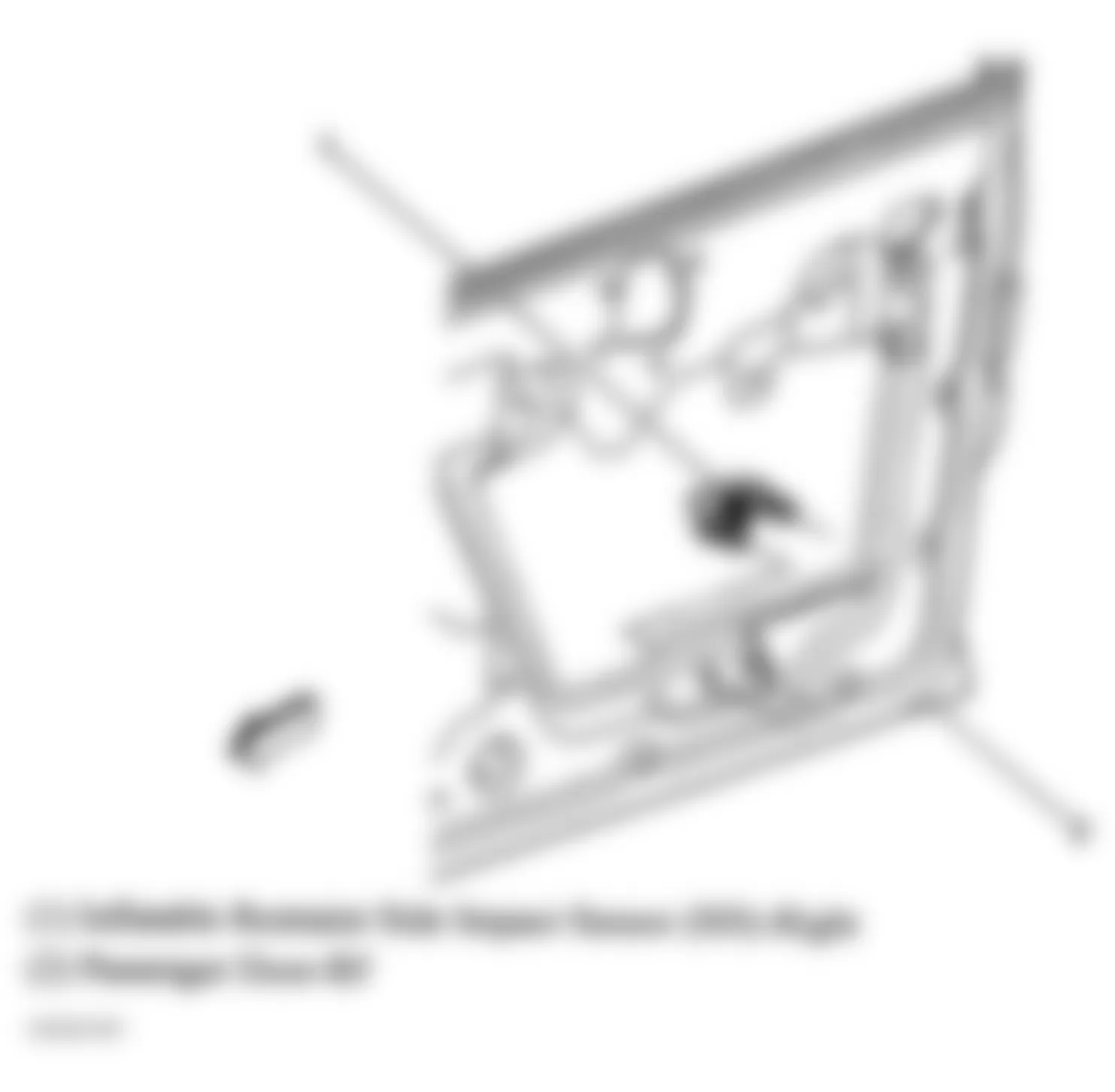 GMC Envoy 2006 - Component Locations -  Right Front Passengers Door