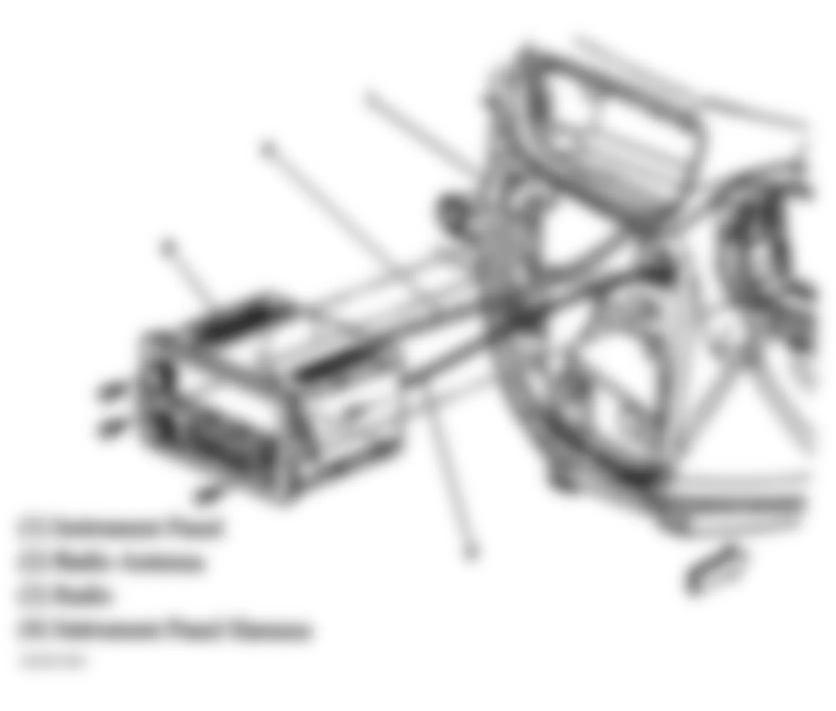GMC Envoy 2006 - Component Locations -  Center Of Dash