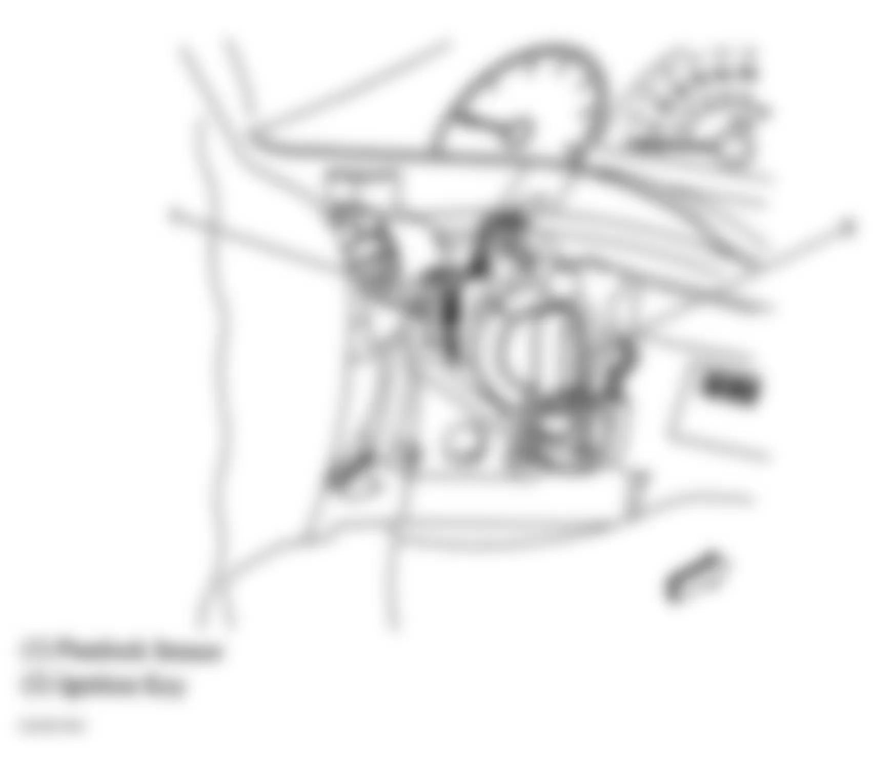 GMC Envoy 2006 - Component Locations -  Steering Column
