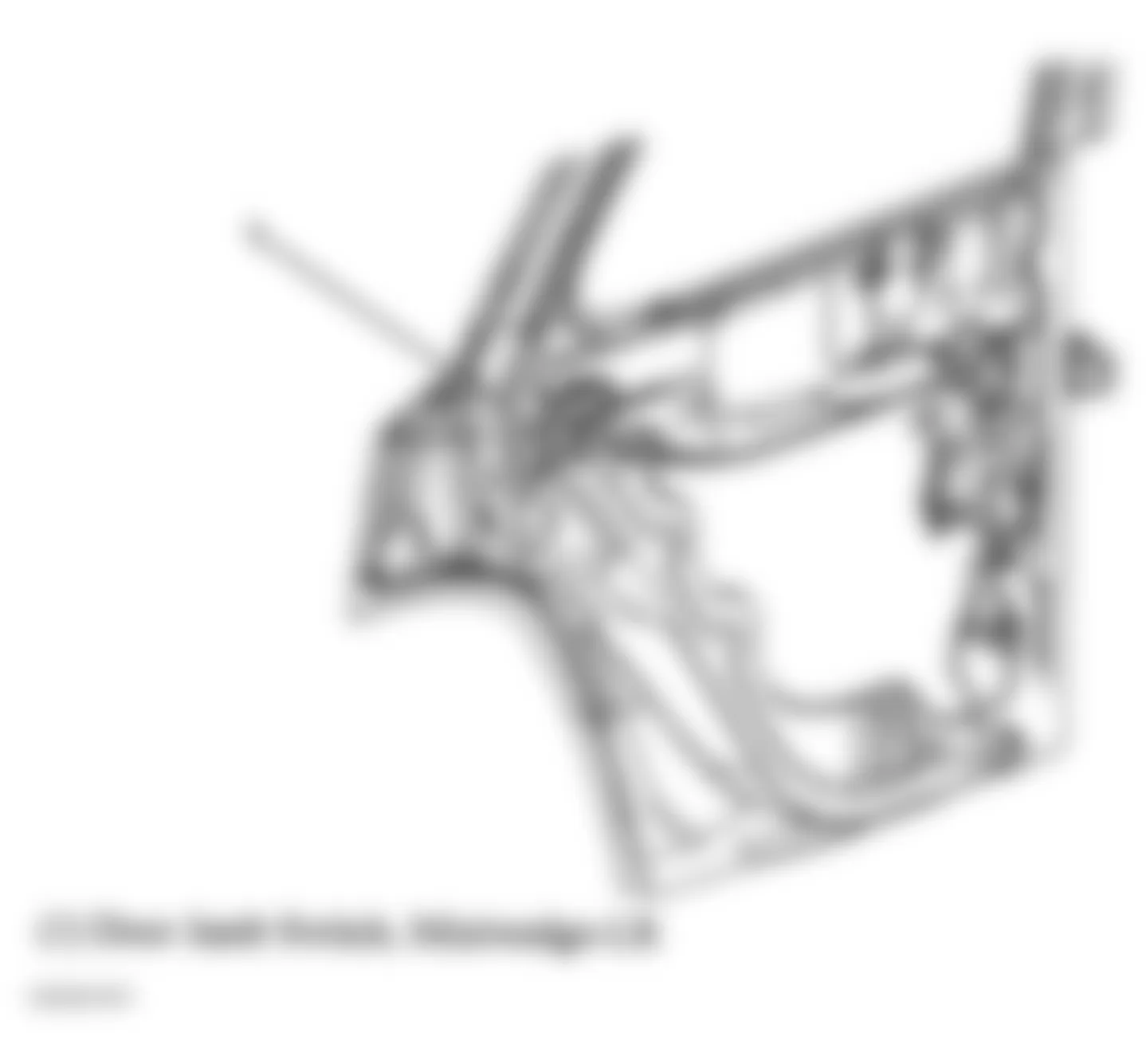 GMC Envoy 2006 - Component Locations -  Left Rear Door