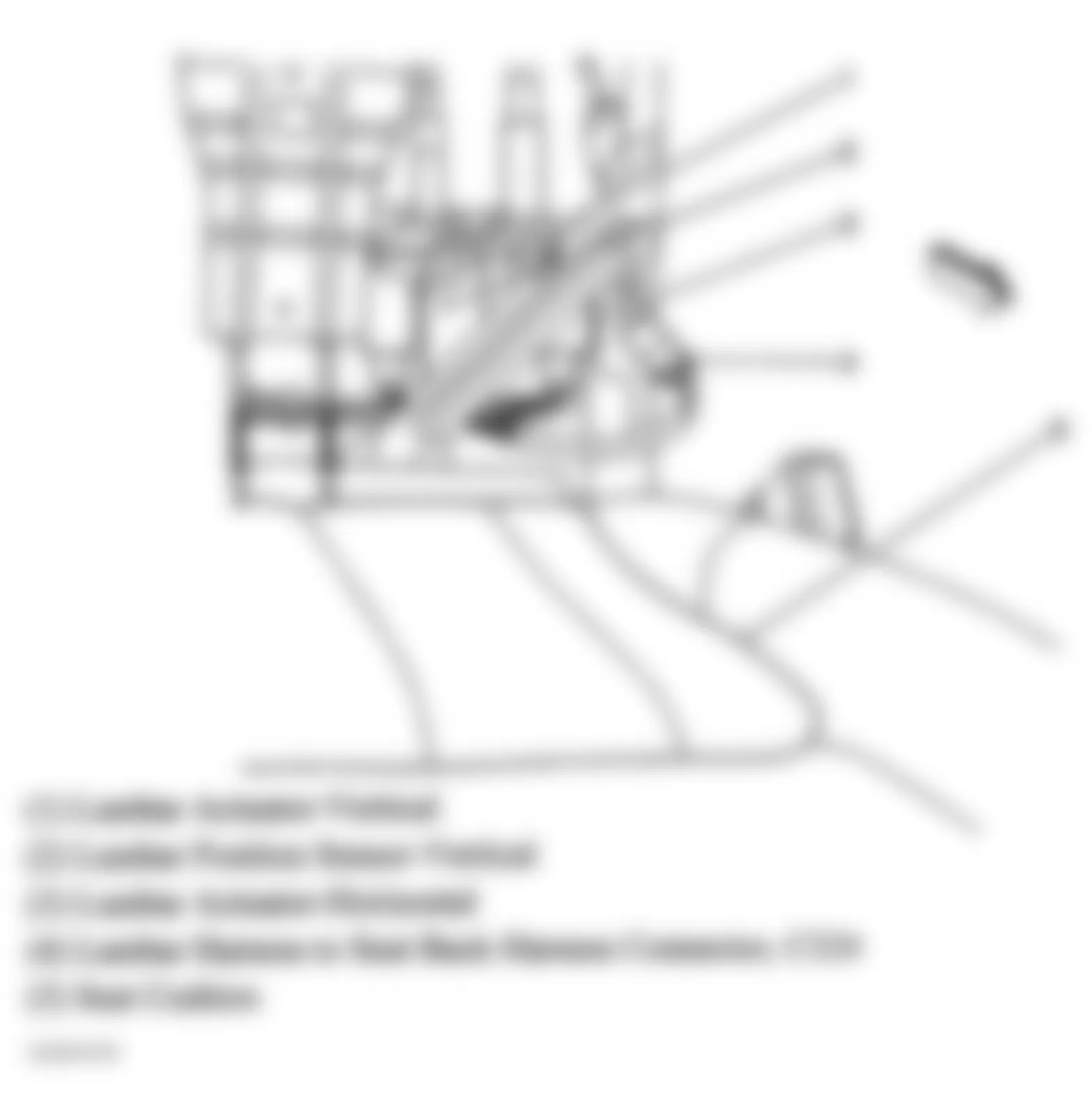 GMC Envoy 2006 - Component Locations -  Passengers Seat Cushion