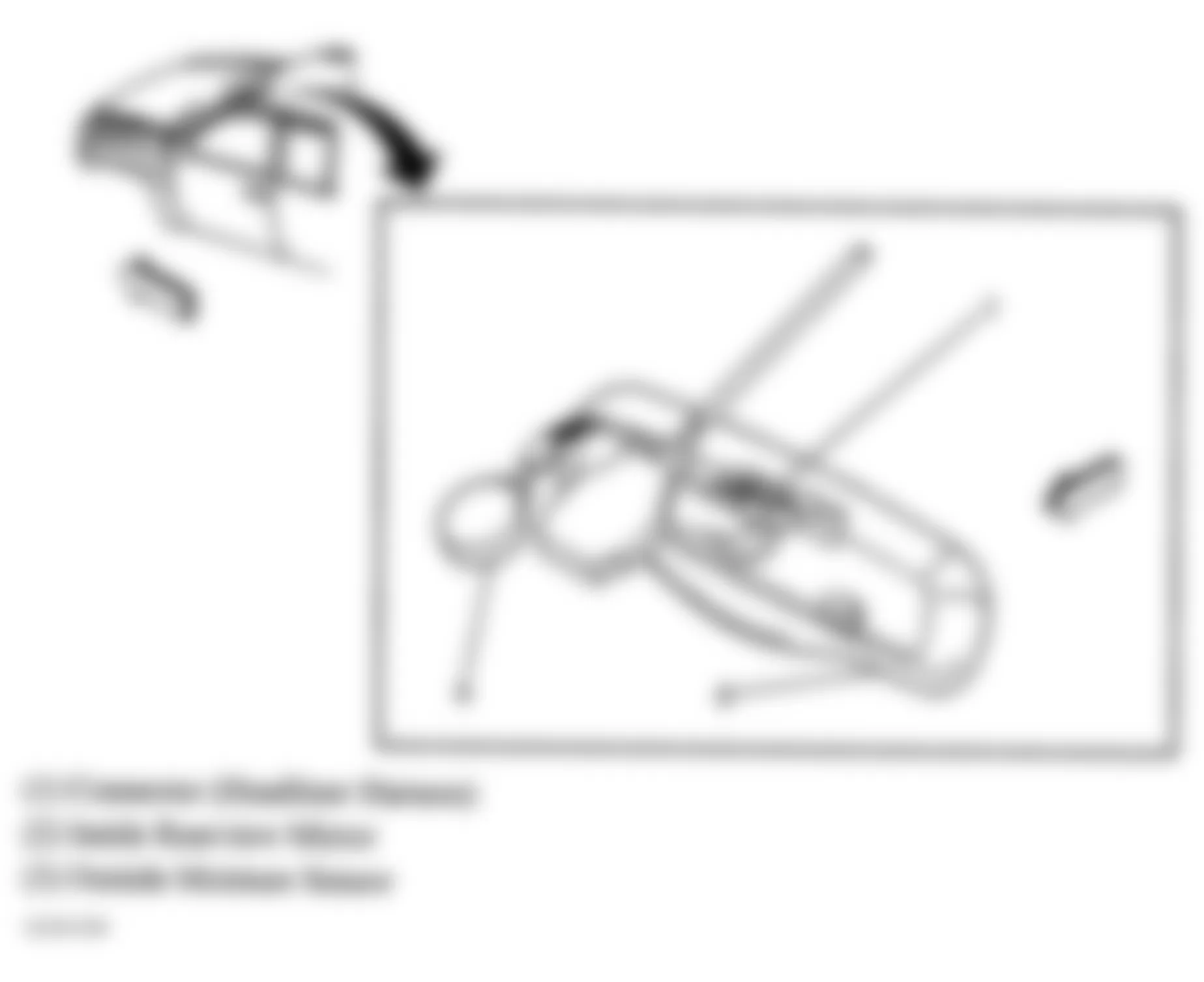 GMC Envoy 2006 - Component Locations -  Inside Rearview Mirror