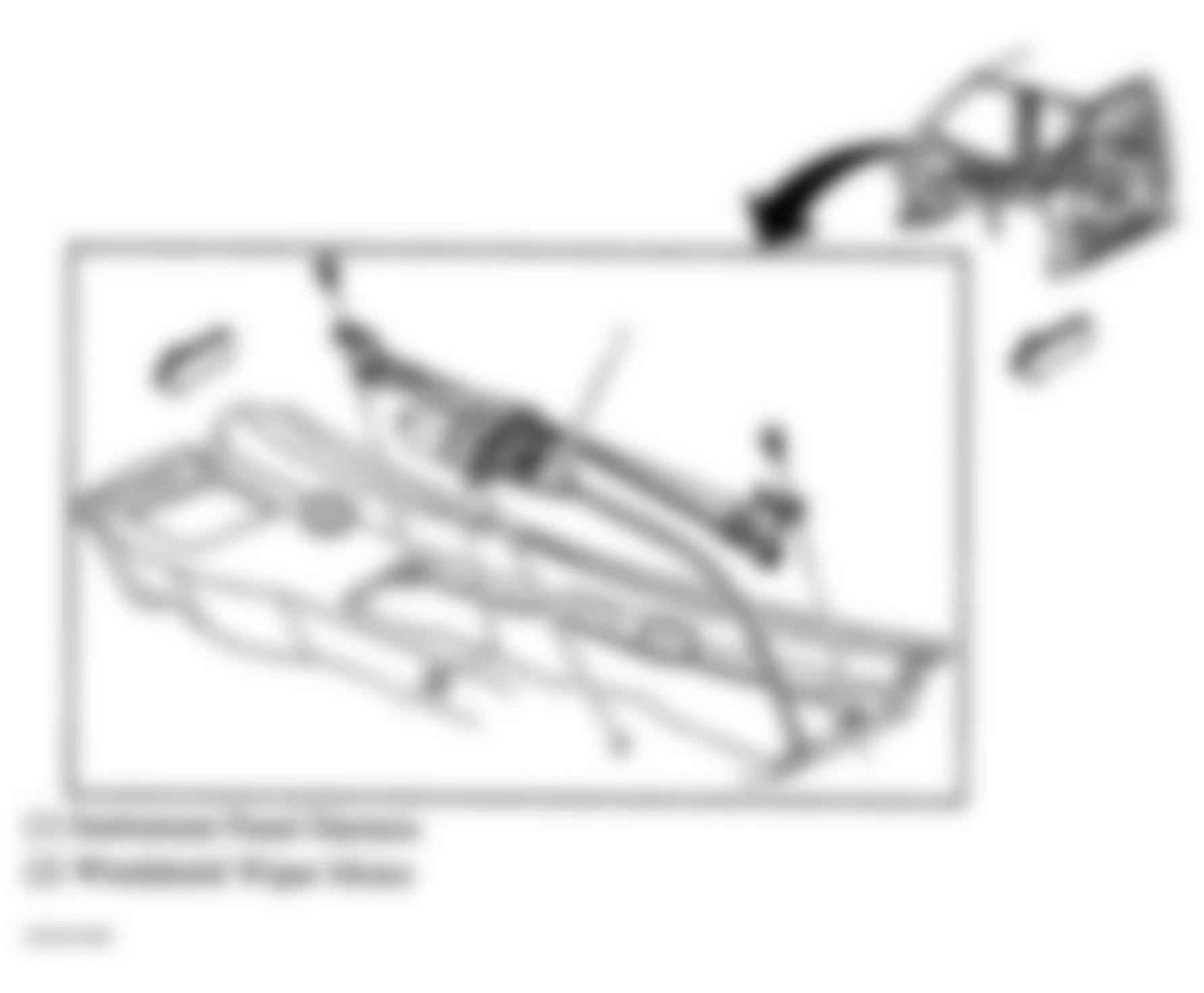 GMC Envoy 2006 - Component Locations -  Center Rear Of Engine Compartment