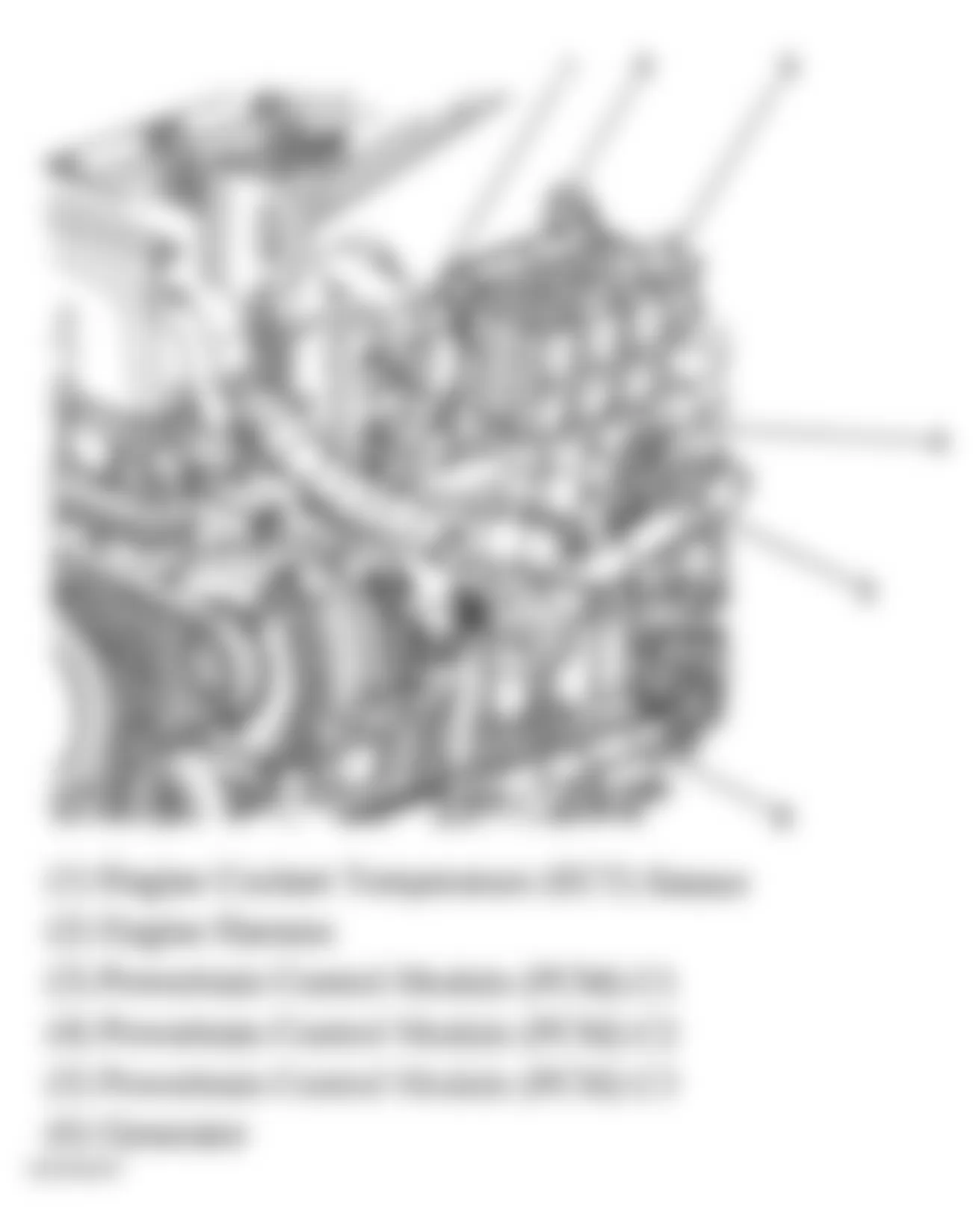 GMC Envoy 2006 - Component Locations -  Upper Left Side Of Engine (4.2L)