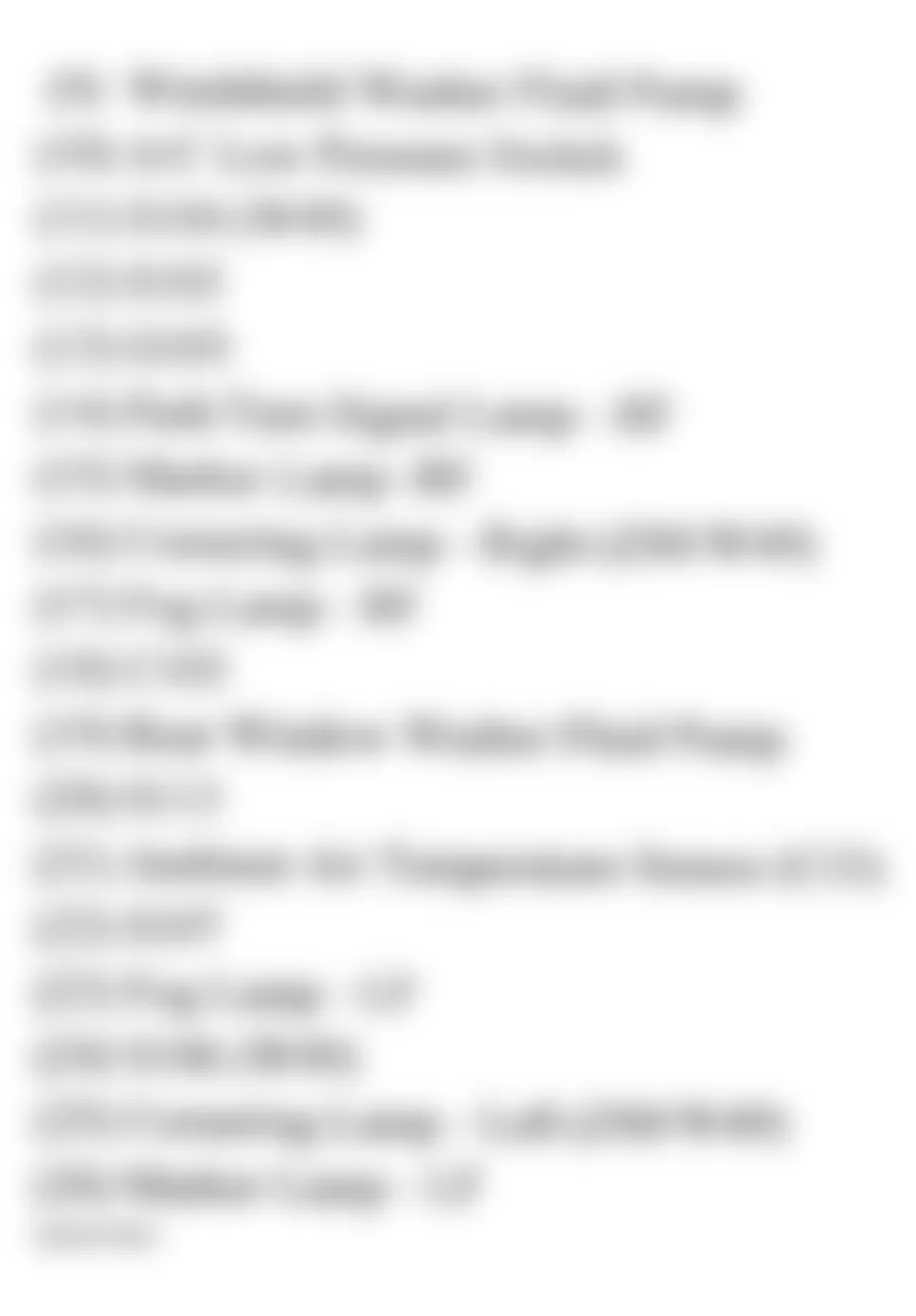 GMC Envoy 2006 - Component Locations -  Rear Of Front Fascia (2 Of 2)
