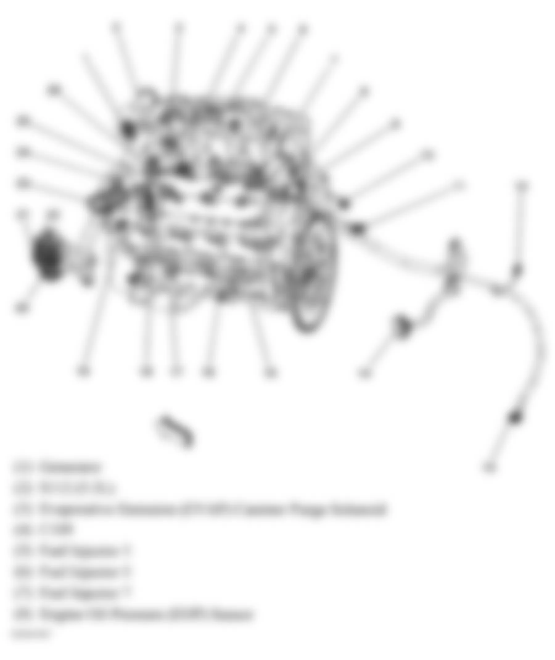 GMC Envoy 2006 - Component Locations -  Left Side Of Engine (5.3L/6.0L) (1 Of 2)