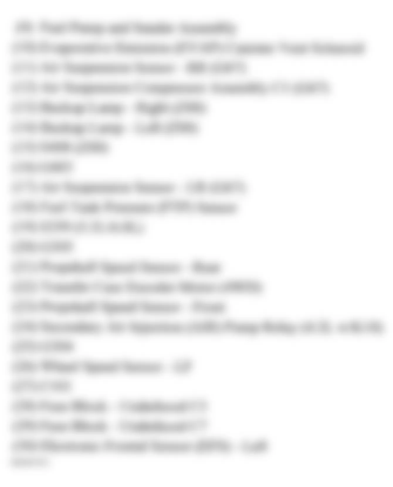 GMC Envoy 2006 - Component Locations -  Chassis (Short Wheel Base) (2 Of 2)