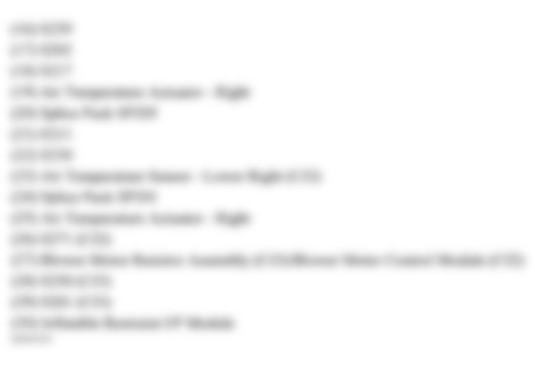GMC Envoy 2006 - Component Locations -  Rear Of Dash (2 Of 2)
