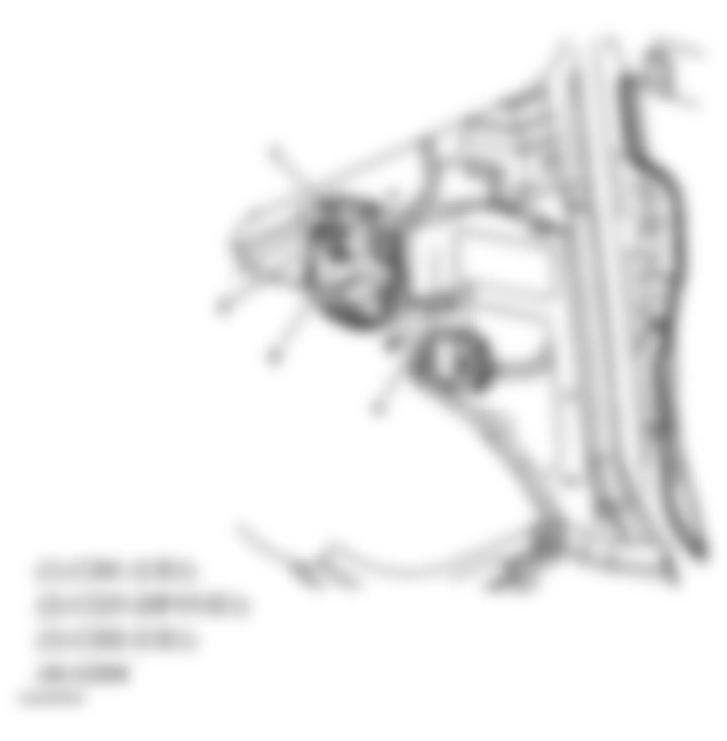 GMC Savana Special G3500 2006 - Component Locations - Right Kick Panel