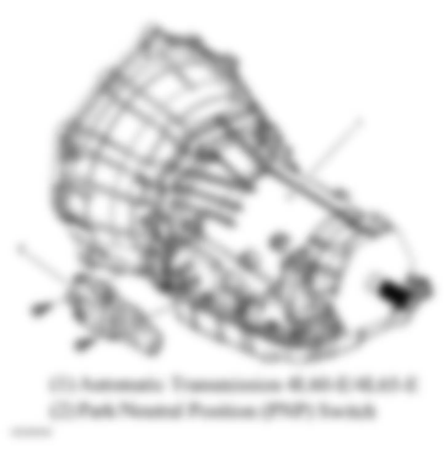 GMC Savana Special G3500 2006 - Component Locations - Left Side Of Transmission (4L60-E/4L65-E)