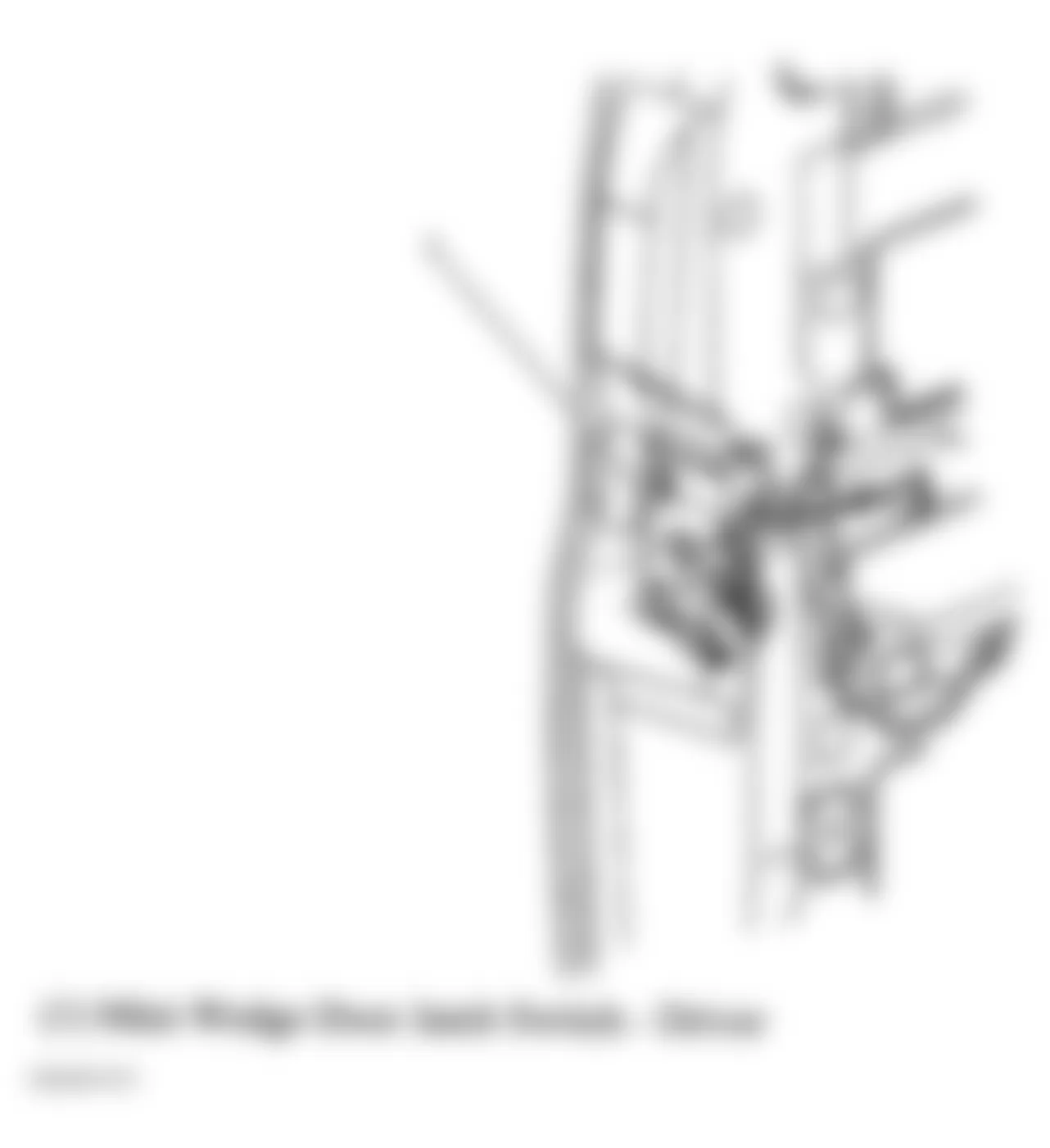 GMC Savana Special G3500 2006 - Component Locations - Rear Of Driver Door