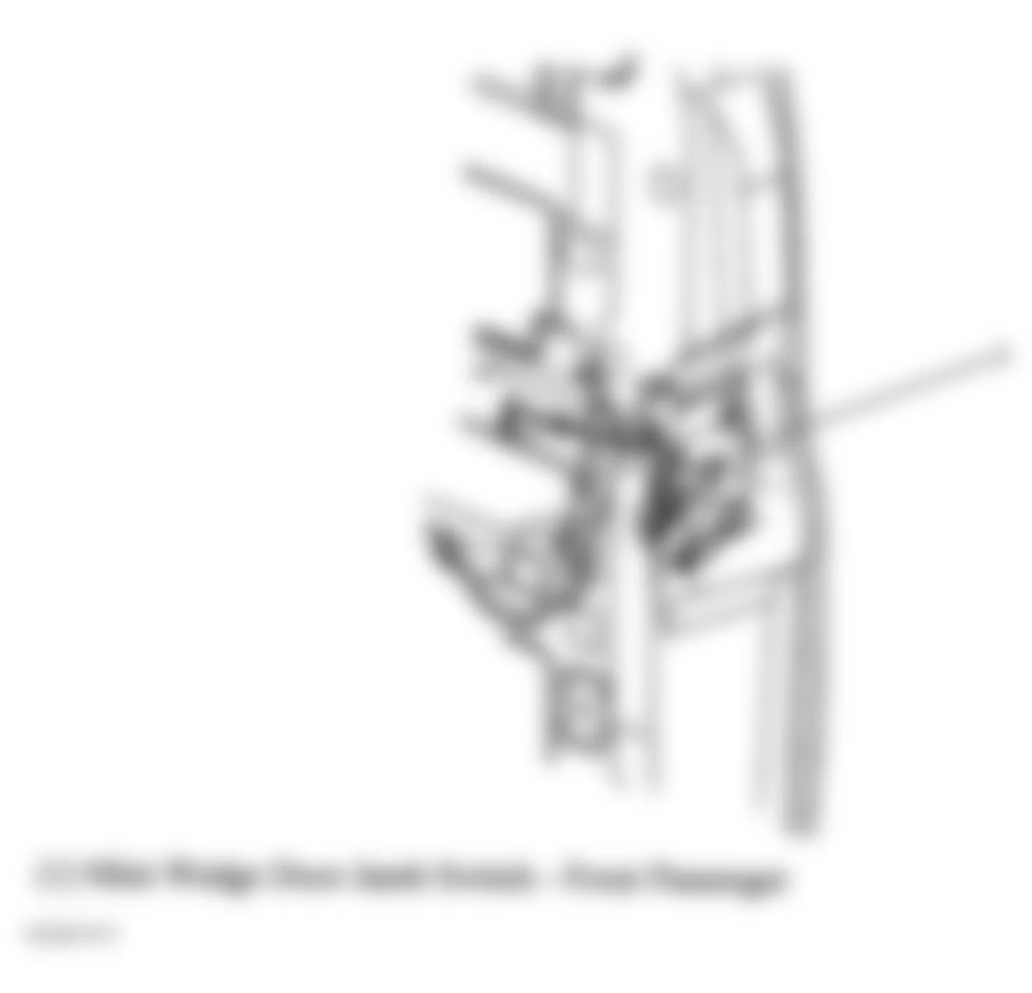 GMC Savana Special G3500 2006 - Component Locations - Rear Of Front Passenger Door