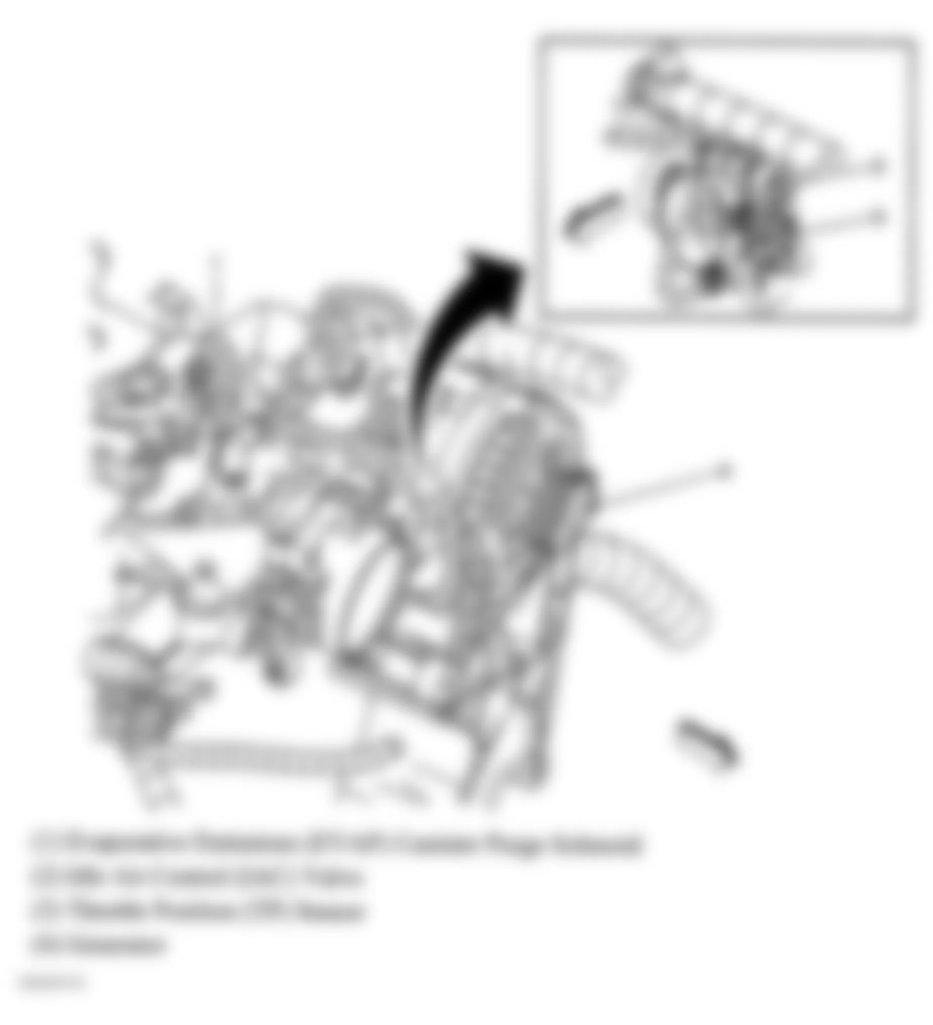 GMC Savana Special G3500 2006 - Component Locations - Top Left Front Of Engine (4.8L VIN V, 5.3L VIN T & 6.0L VIN U)