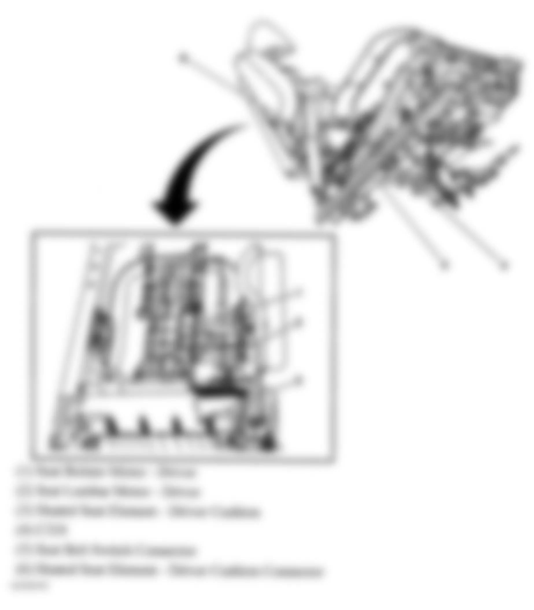 GMC Sierra 3500 2006 - Component Locations -  Side Of Driver Seat