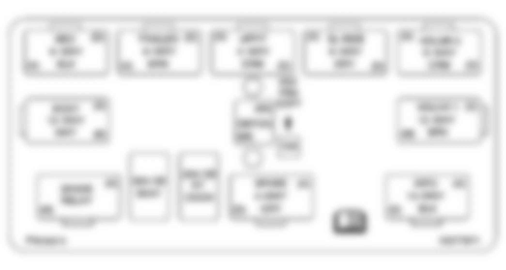 GMC Yukon XL C1500 2006 - Component Locations -  Identifying Instrument Panel Relay Block Components