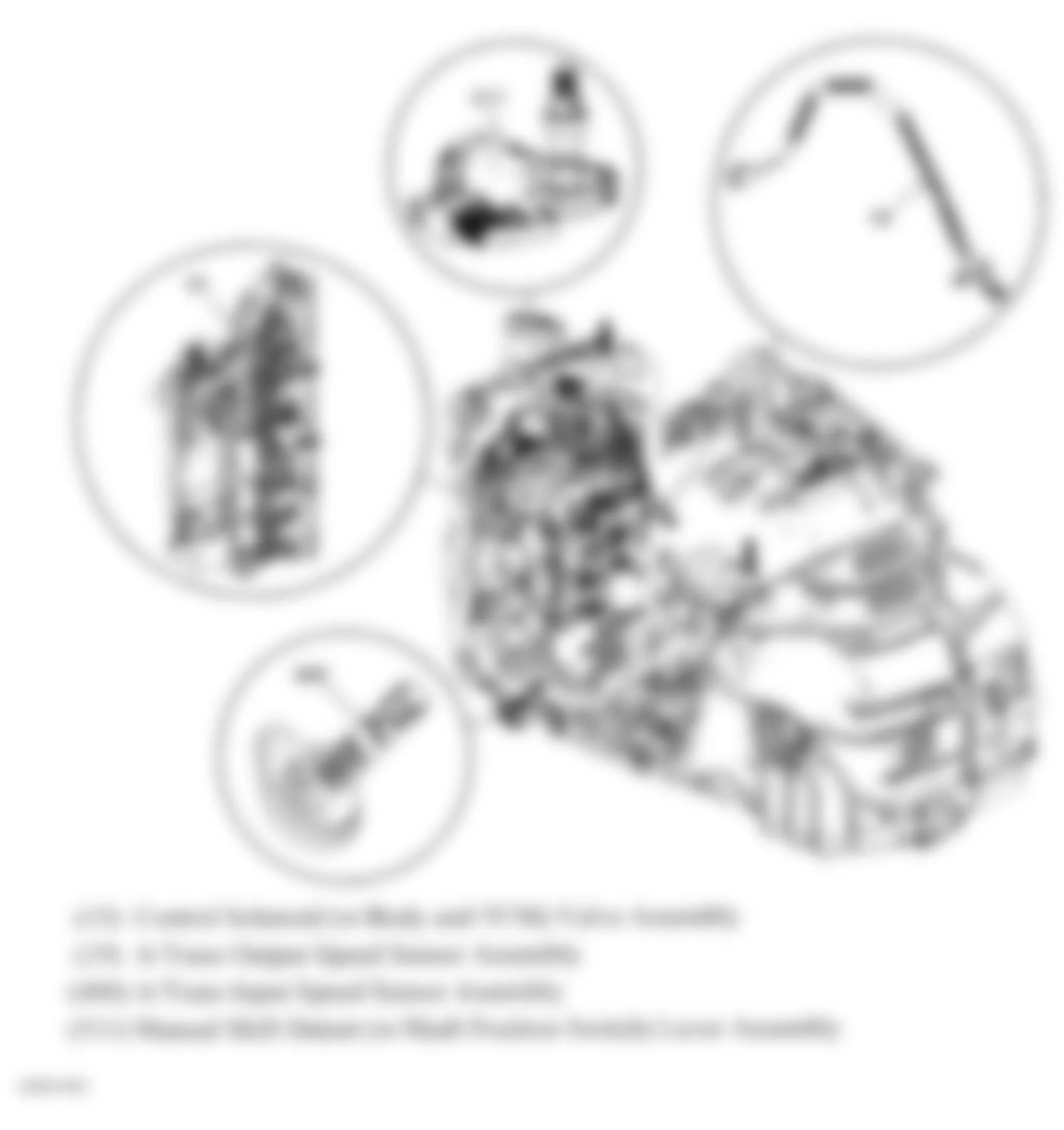 GMC Acadia SLE 2007 - Component Locations -  Automatic Transmission