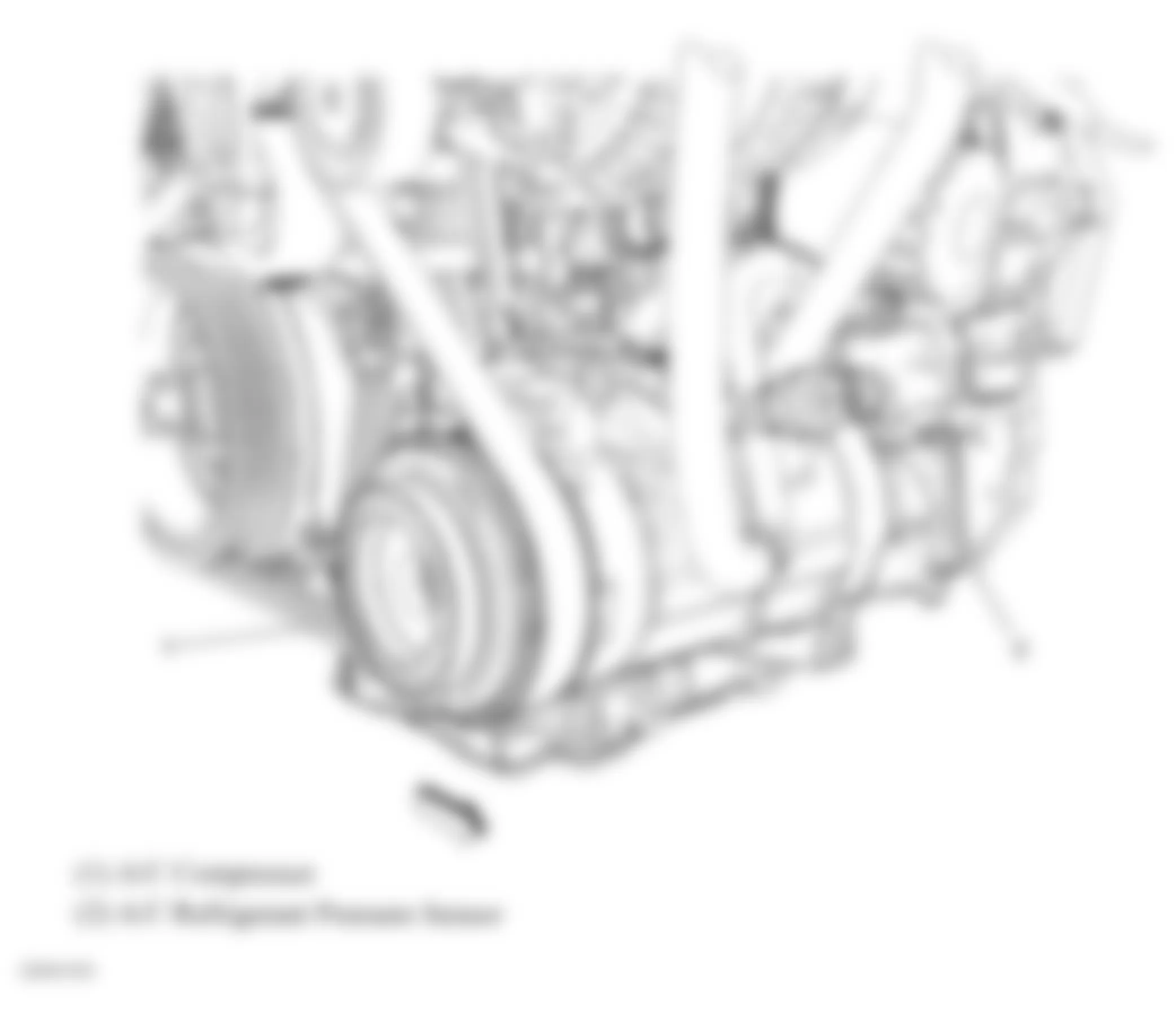 GMC Acadia SLT 2007 - Component Locations -  Lower Left Front Of Engine