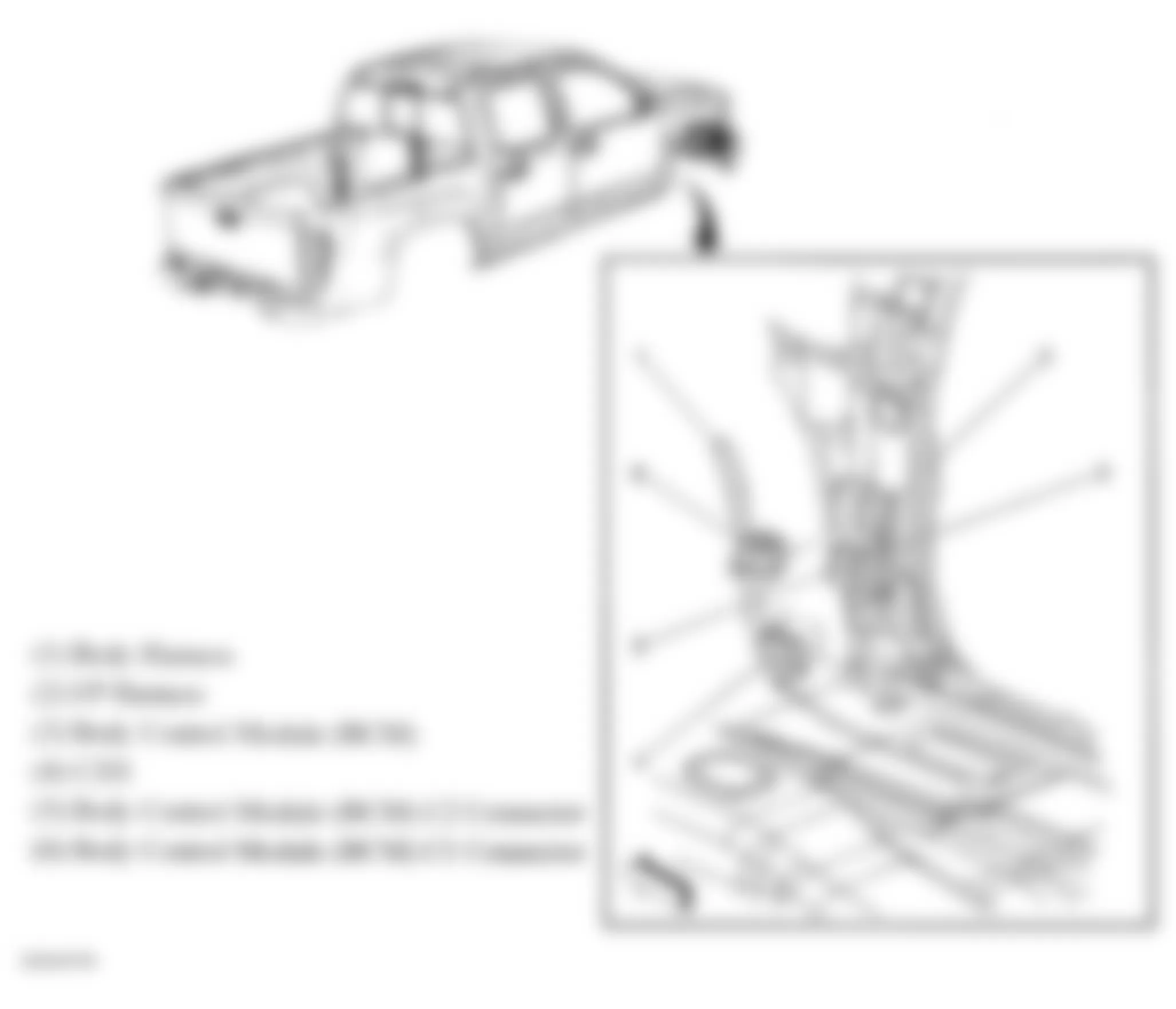 GMC Canyon 2007 - Component Locations -  Body Control Module (BCM)