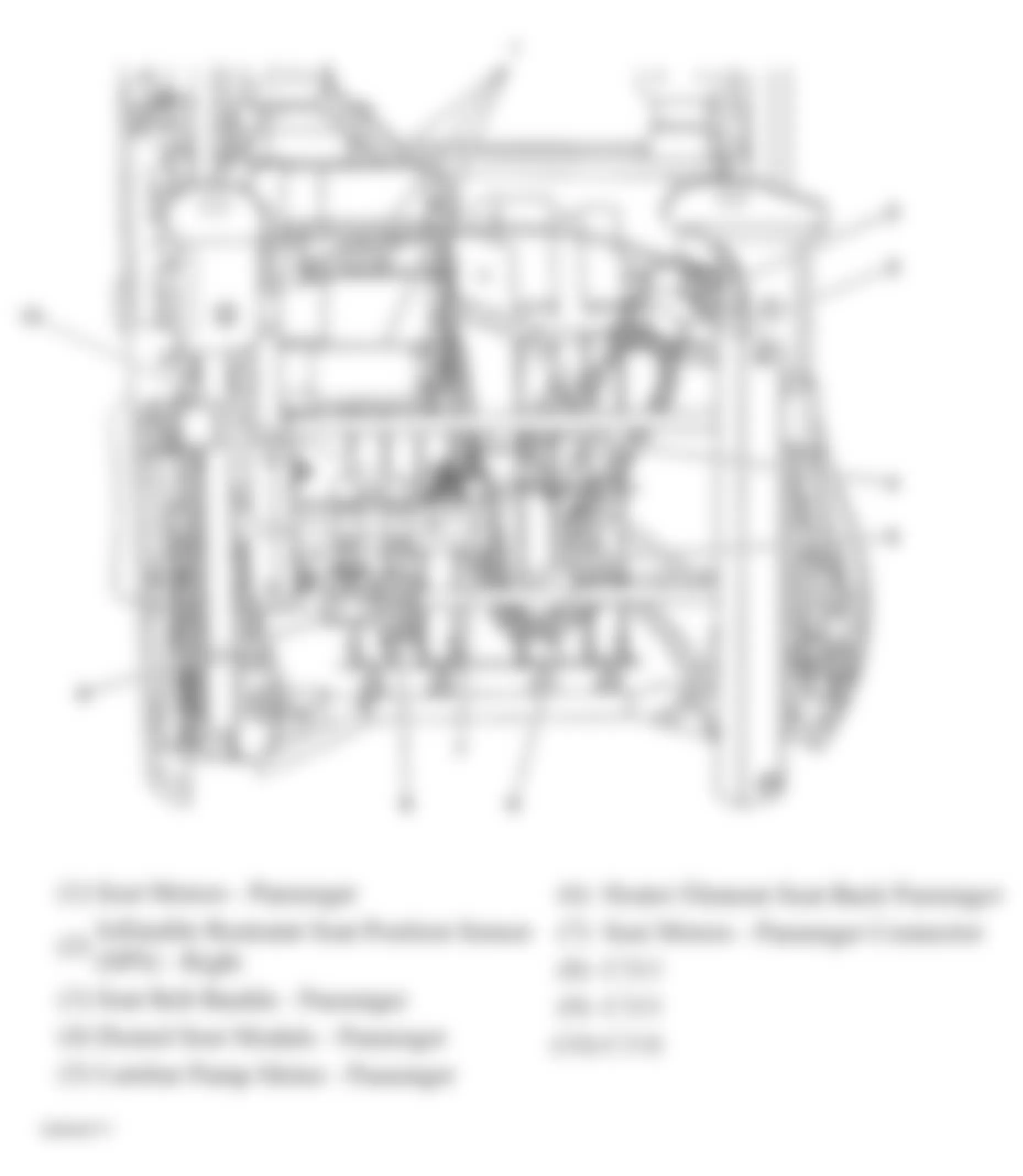 GMC Canyon 2007 - Component Locations -  Passenger Seat