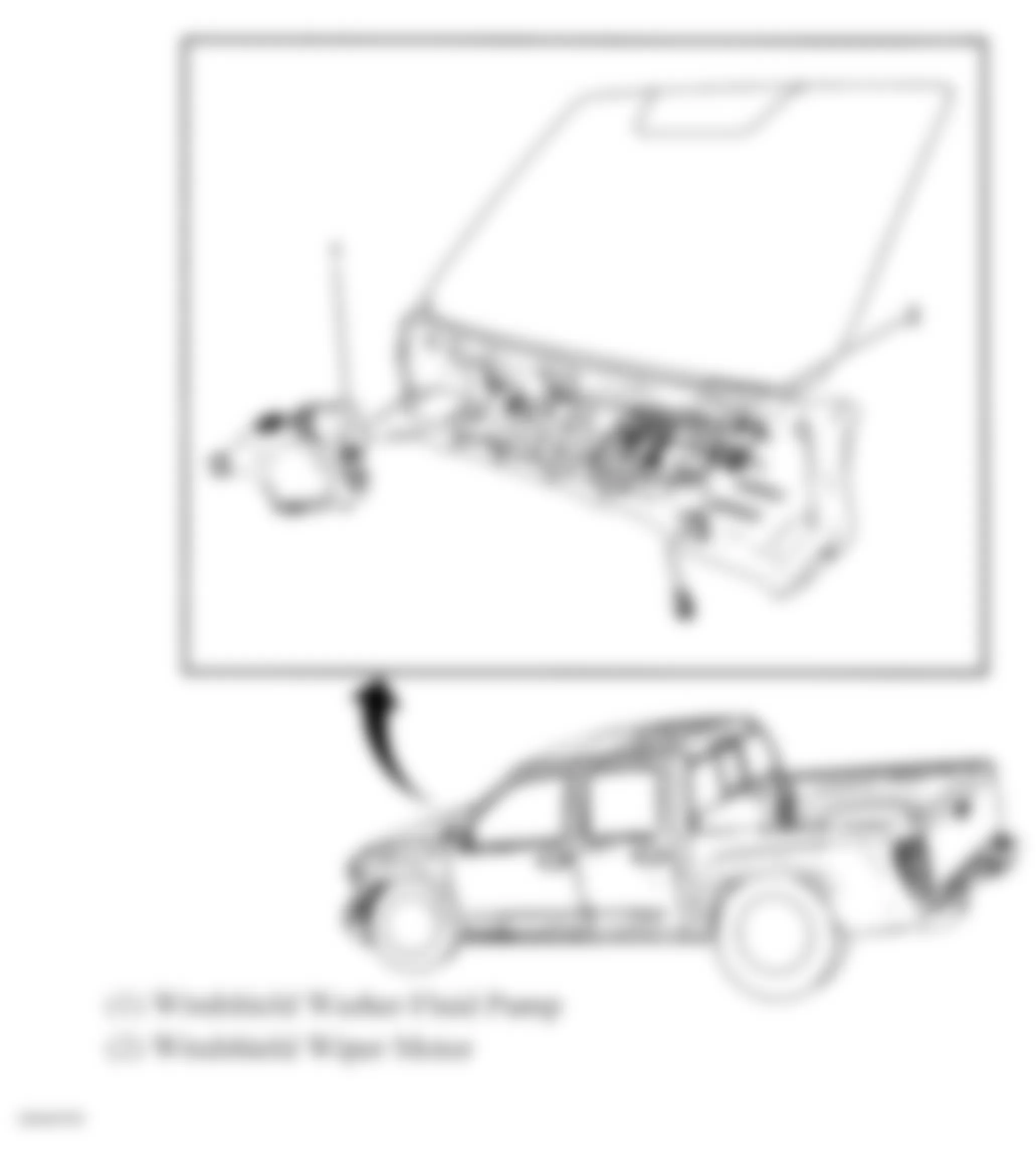 GMC Canyon 2007 - Component Locations -  Wiper Components