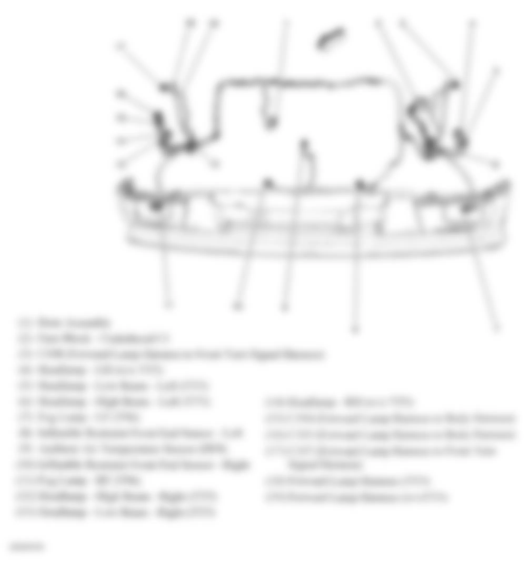 GMC Canyon 2007 - Component Locations -  Forward Lamp Harness Routing