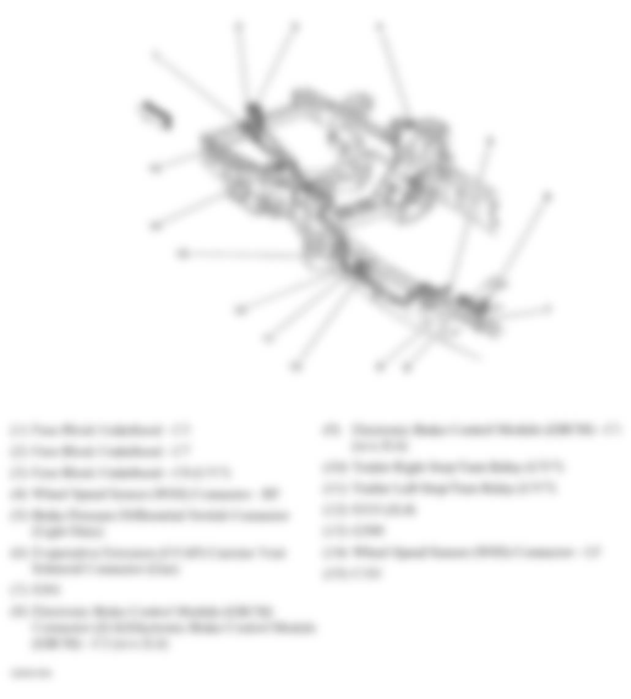 GMC Savana Camper Special G3500 2007 - Component Locations -  Front Chassis (Passenger/Cargo)