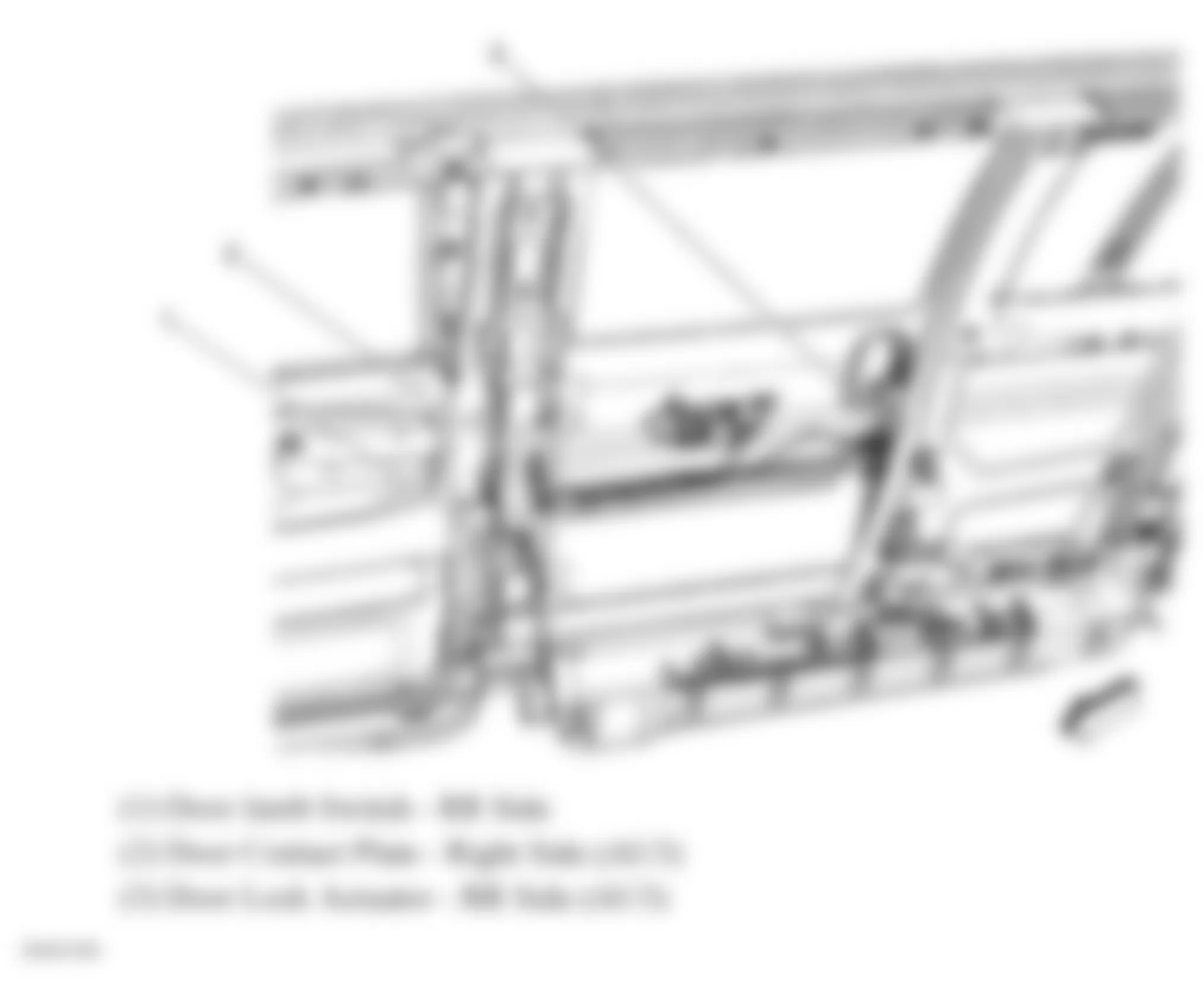 GMC Savana Camper Special G3500 2007 - Component Locations -  Right Side Door (Hinged)