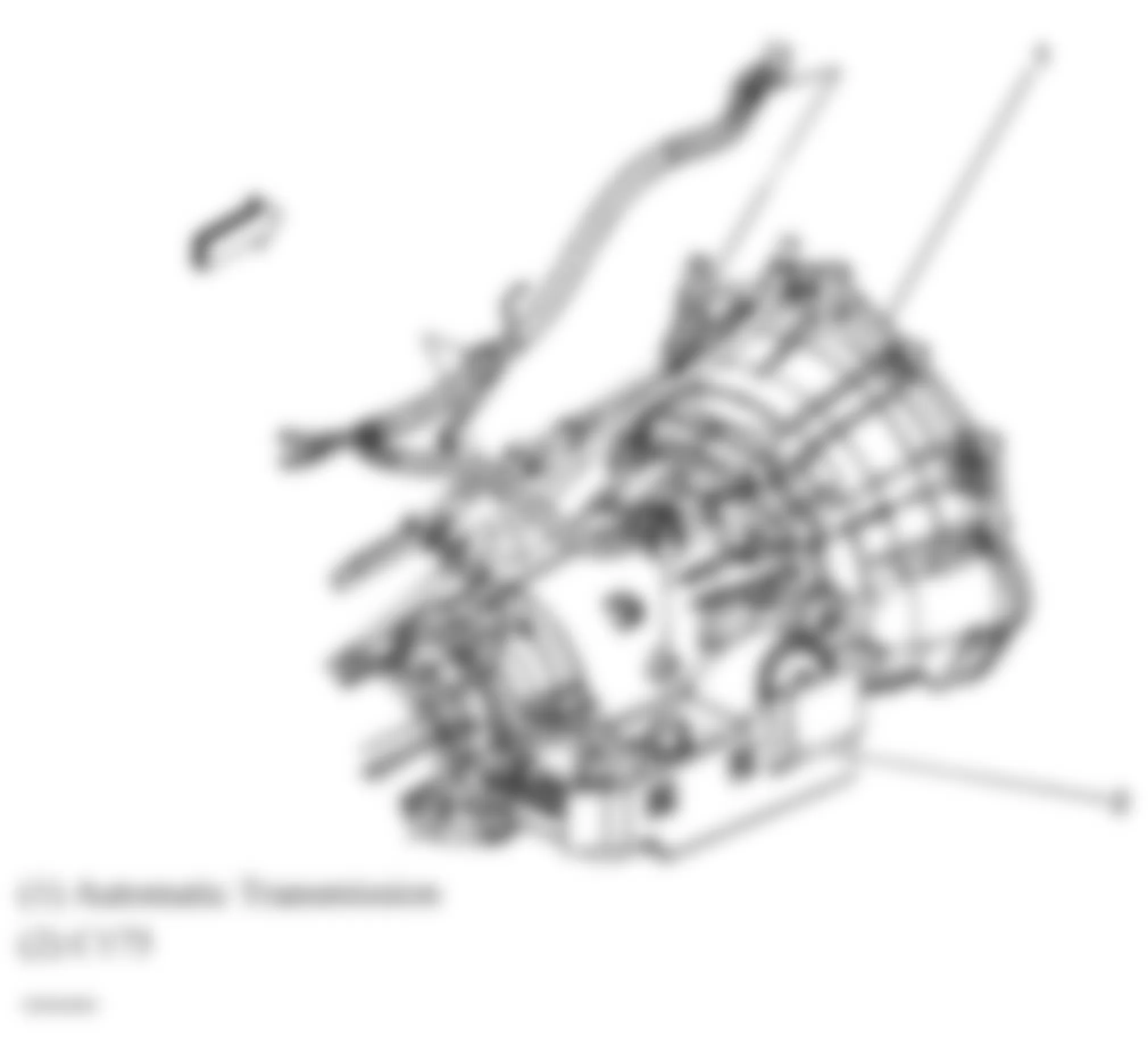 GMC Savana G2500 2007 - Component Locations -  Rear Of Transmission (4L60-E/4L65-E/4L70-E)