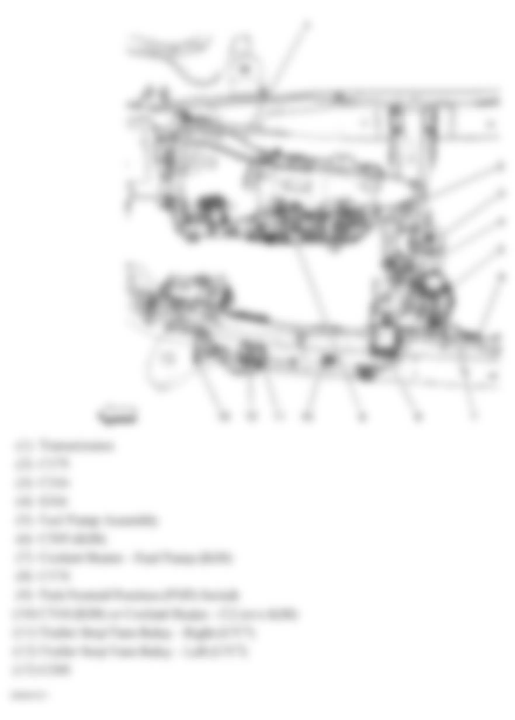 GMC Savana G3500 2007 - Component Locations -  Under Center Of Vehicle (6.6L)