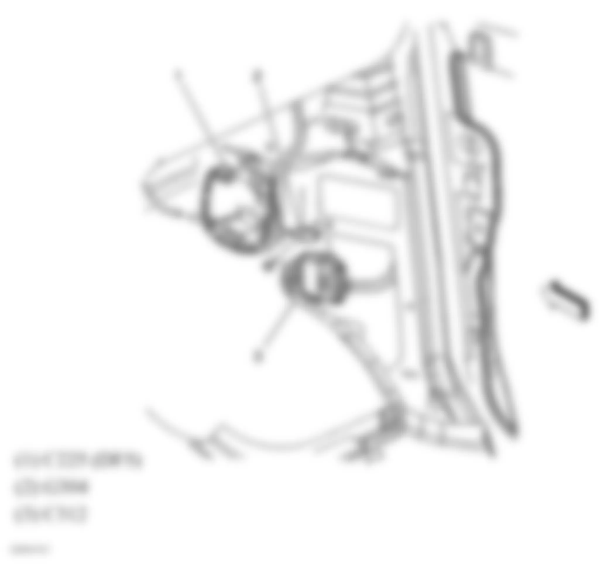 GMC Savana H1500 2007 - Component Locations -  Right Kick Panel