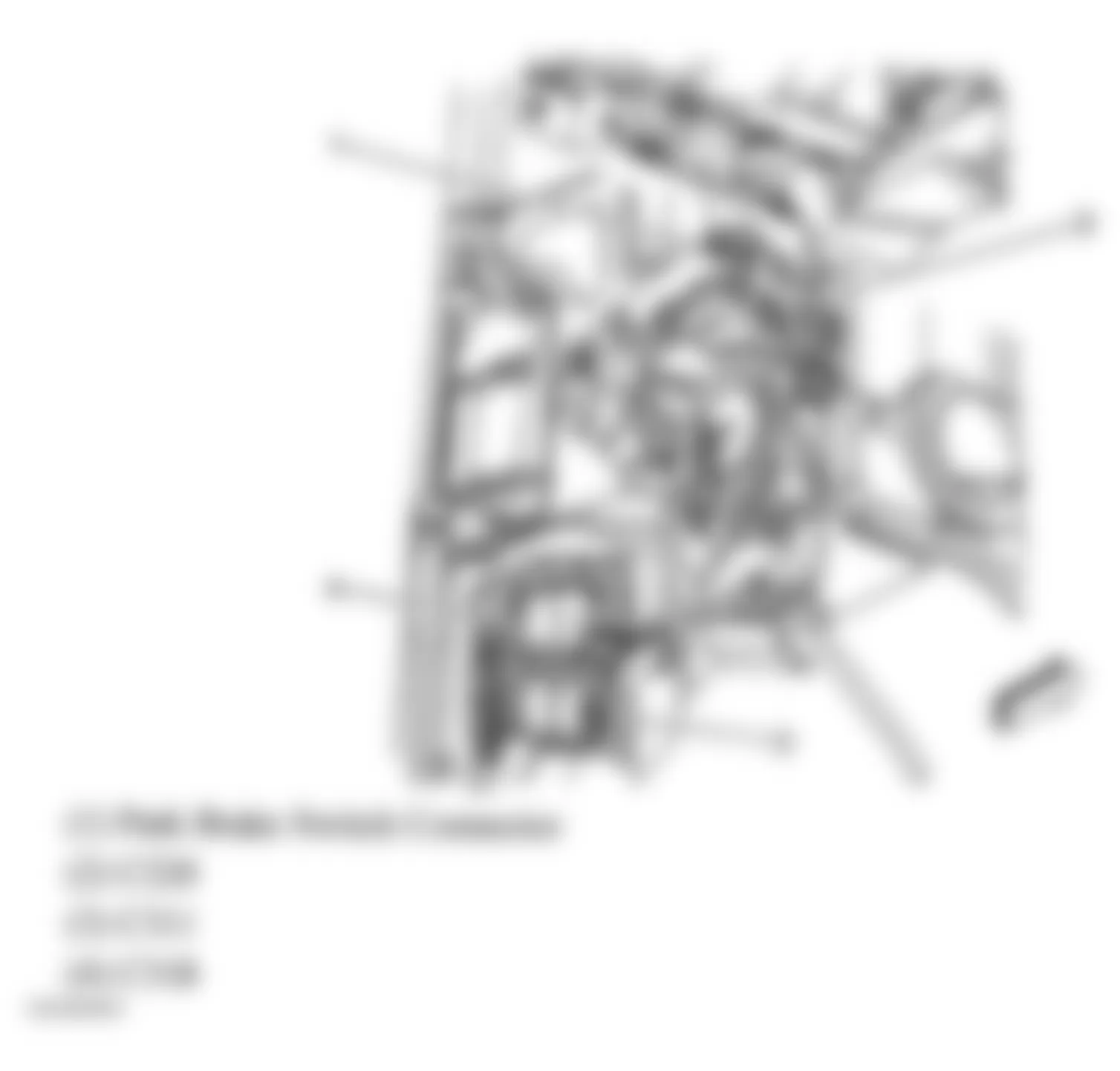 GMC Savana H1500 2007 - Component Locations -  Left Kick Panel