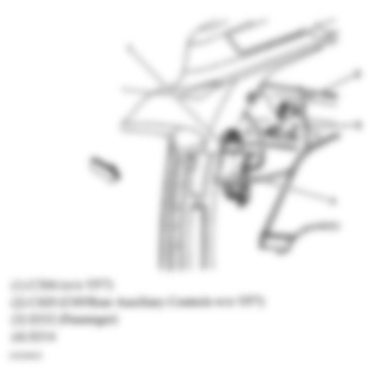 GMC Savana H1500 2007 - Component Locations -  Front Headliner