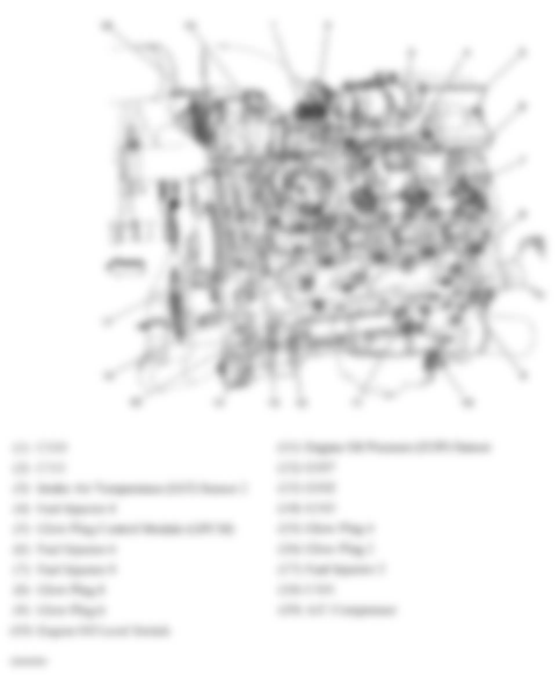 GMC Savana H1500 2007 - Component Locations -  Left Side Of Engine (6.6L)