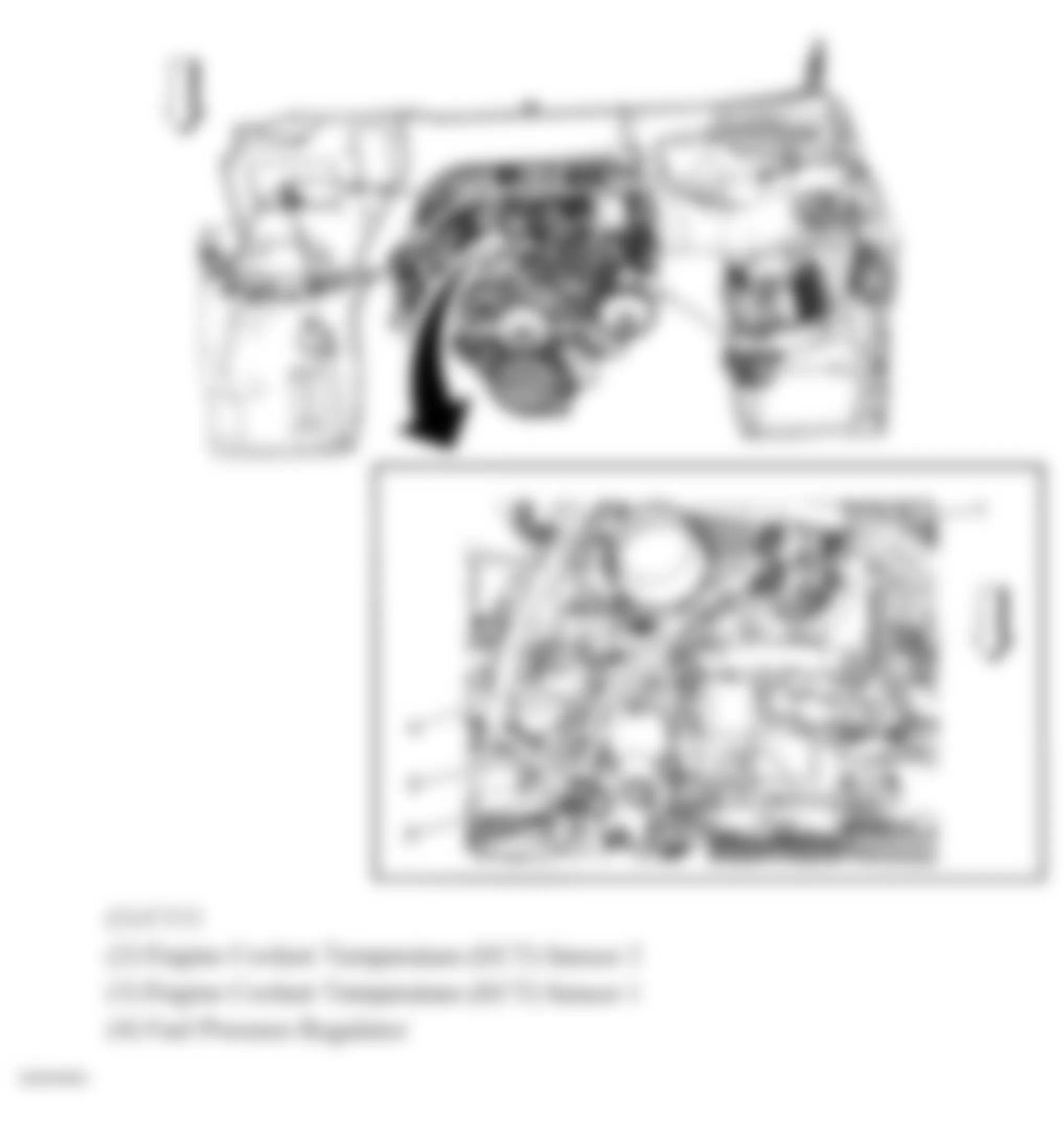 GMC Savana H1500 2007 - Component Locations -  Top Of Engine (6.6L)