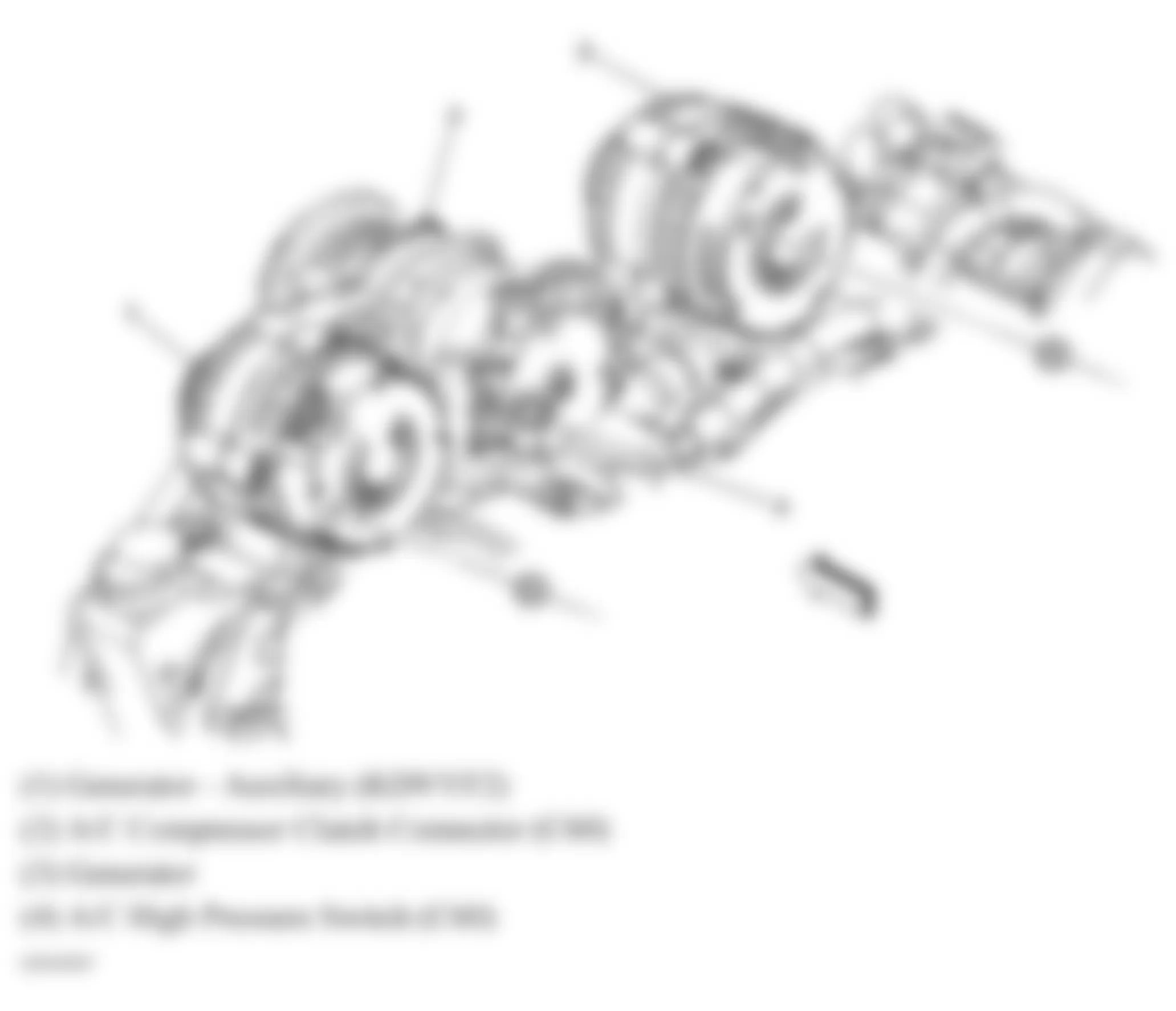 GMC Savana H1500 2007 - Component Locations -  Top Front Of Engine (6.6L)