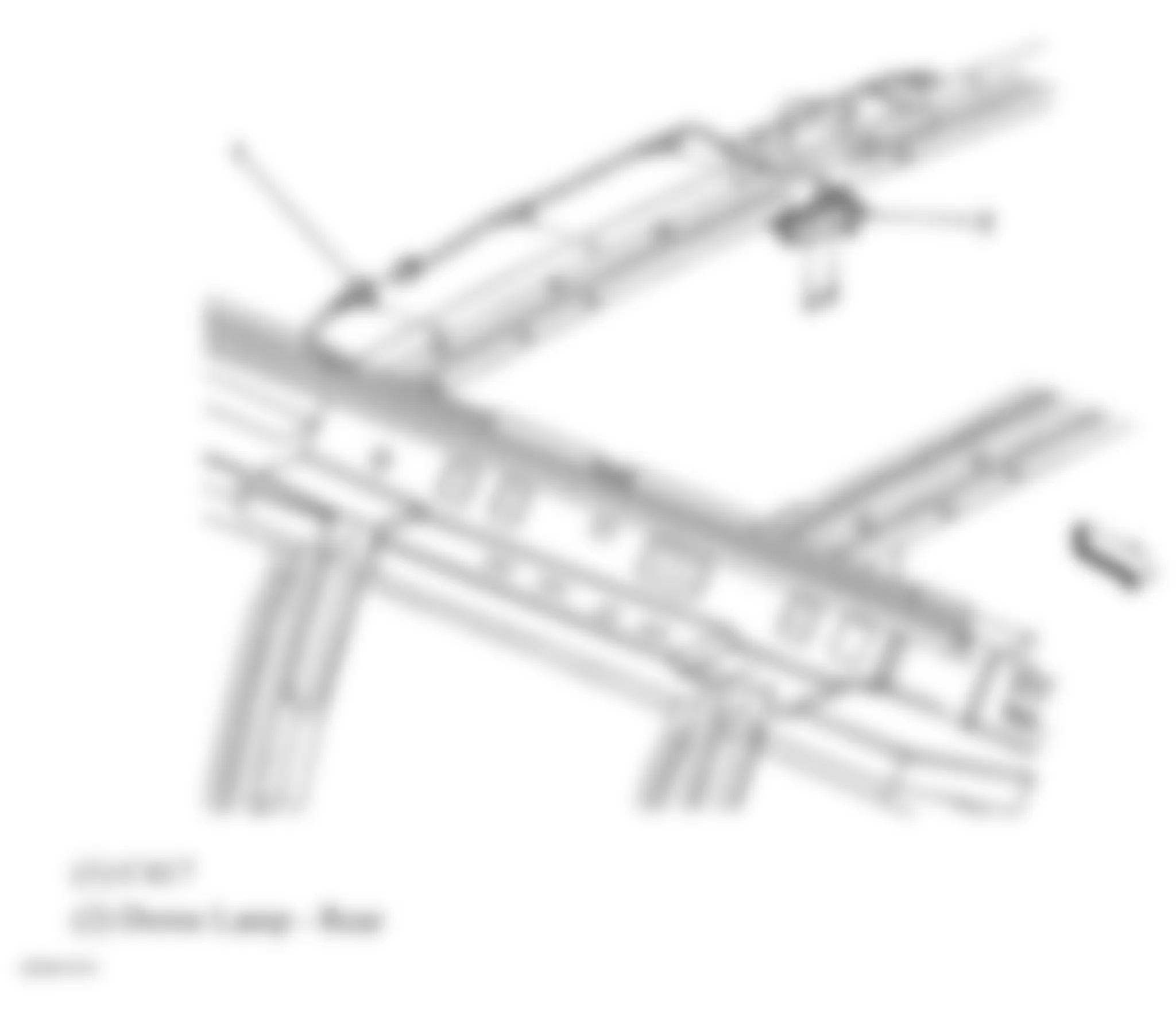 GMC Savana H1500 2007 - Component Locations -  Top Of Left C Pillar (Cargo)