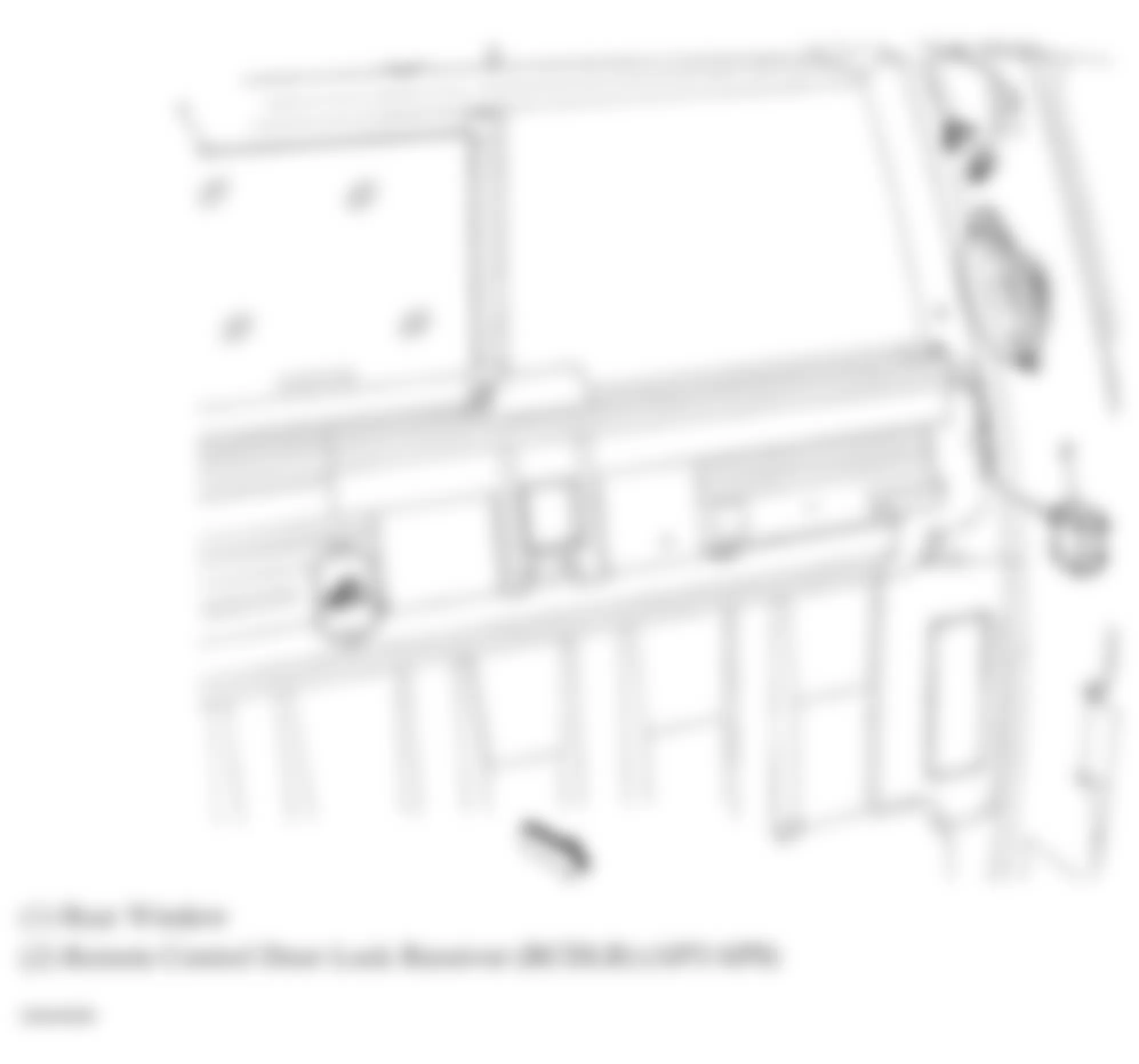 GMC Sierra 1500 2007 - Component Locations -  Left Rear Of Passenger Compartment