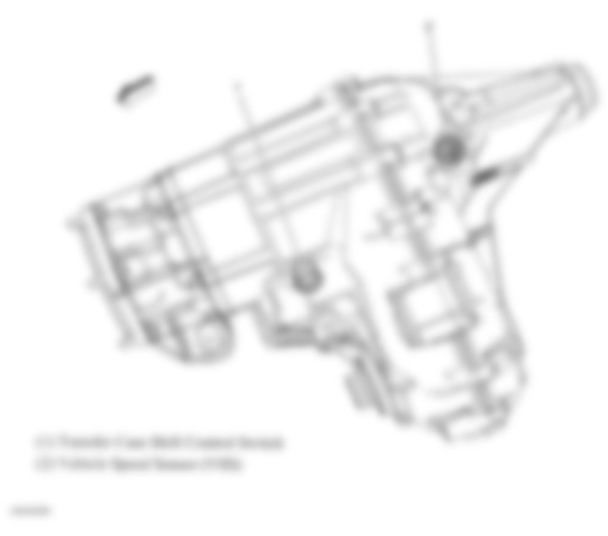 GMC Sierra 1500 2007 - Component Locations -  Transfer Case (NQG)